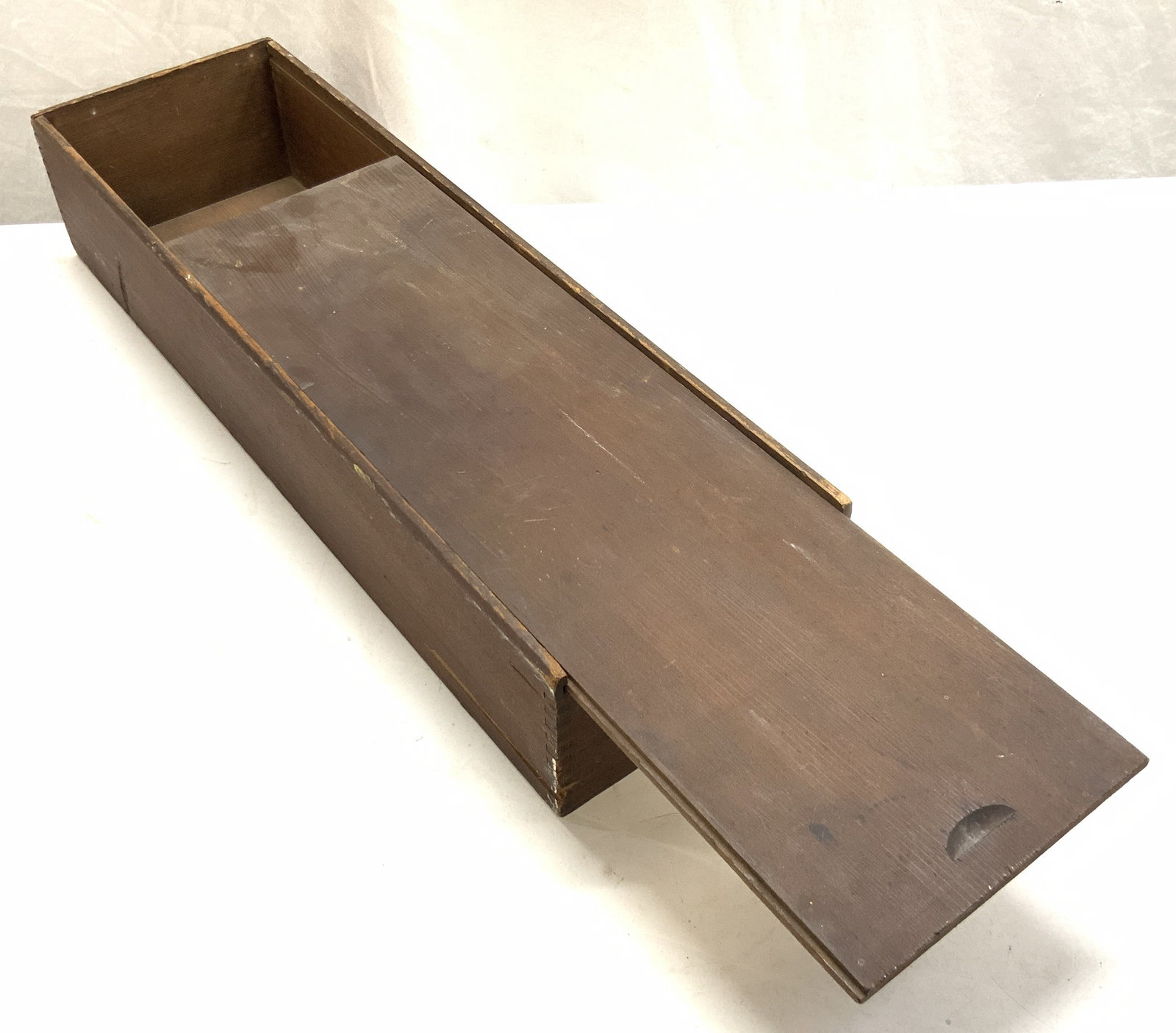 Vintage Lidded Rectangular Wooden Box (1 of 7)