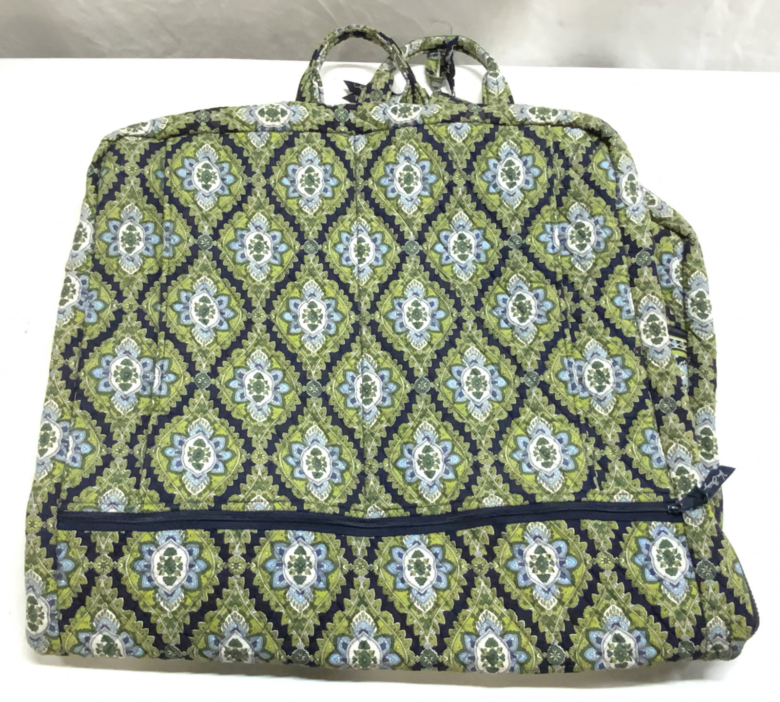 VERA BRADLEY Green & Blue Patterned Garment Bag (1 of 8)