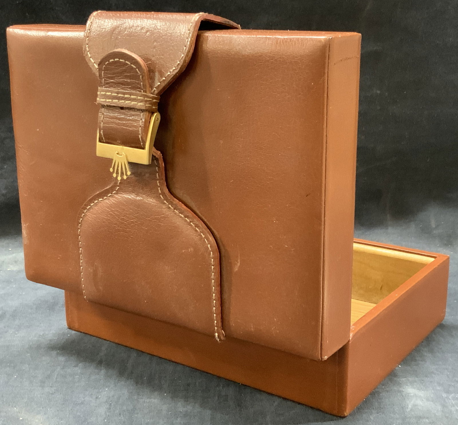 Leather Bound Rollex Box Switzerland (1 of 10)