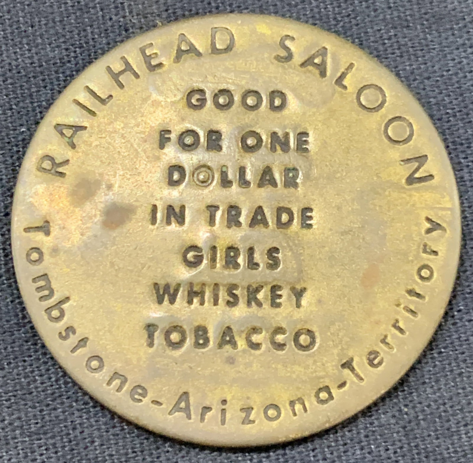 Railhead Saloon Brass Trade In Coin (1 of 6)