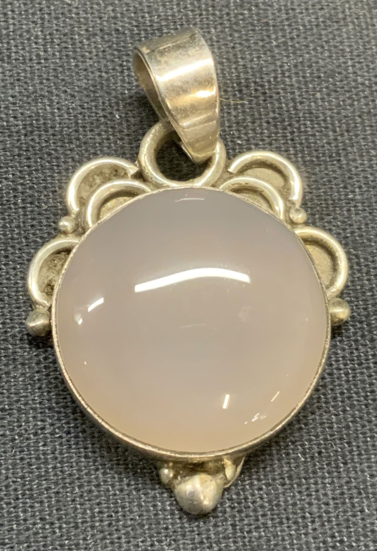 Sterling Silver Pink Gemstone Pendant (1 of 7)