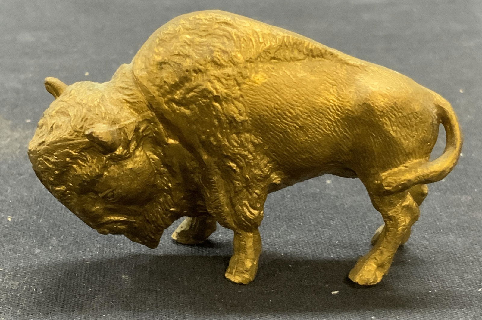Vintage Gilt Metal Buffalo Figural (1 of 6)