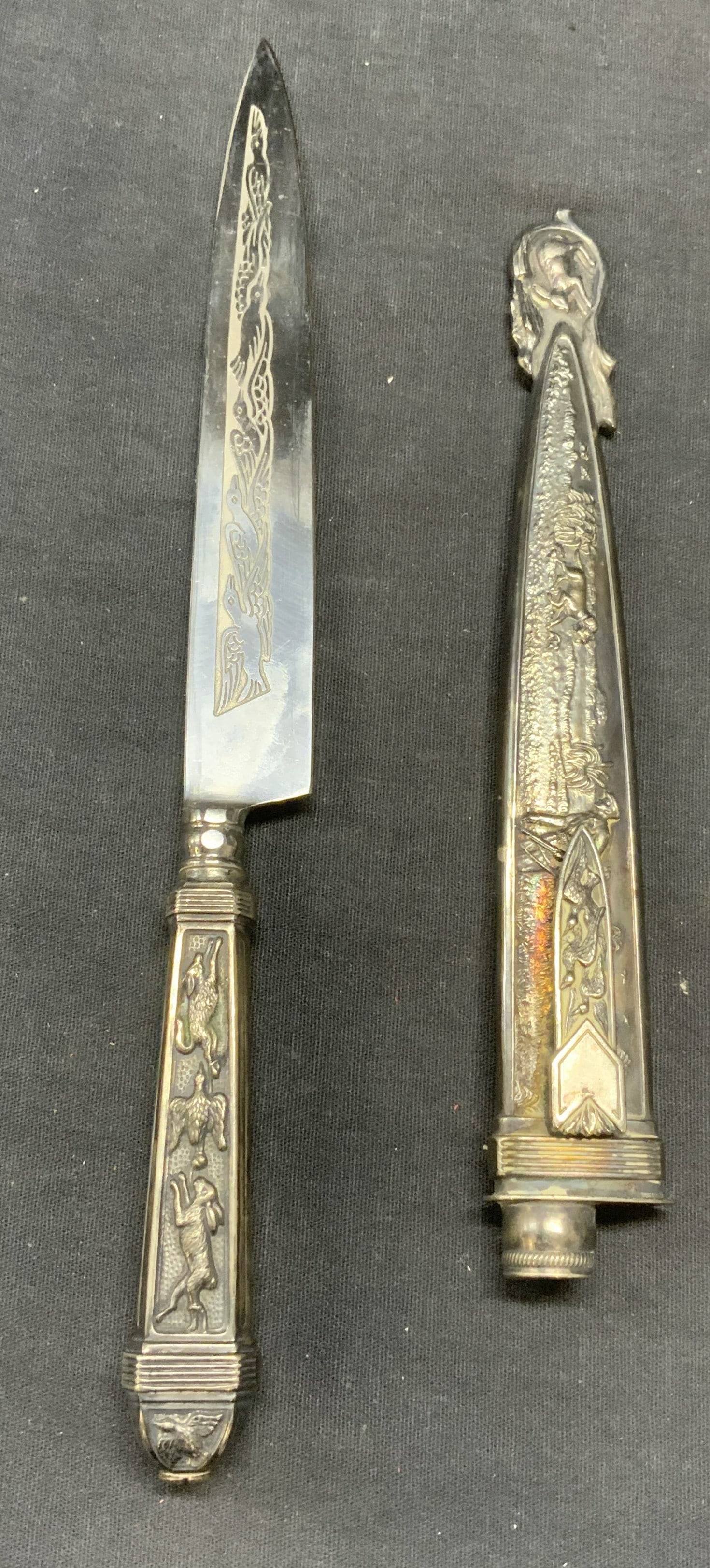 Vintage Inox Silver Plated Knife & Sheath (1 of 11)