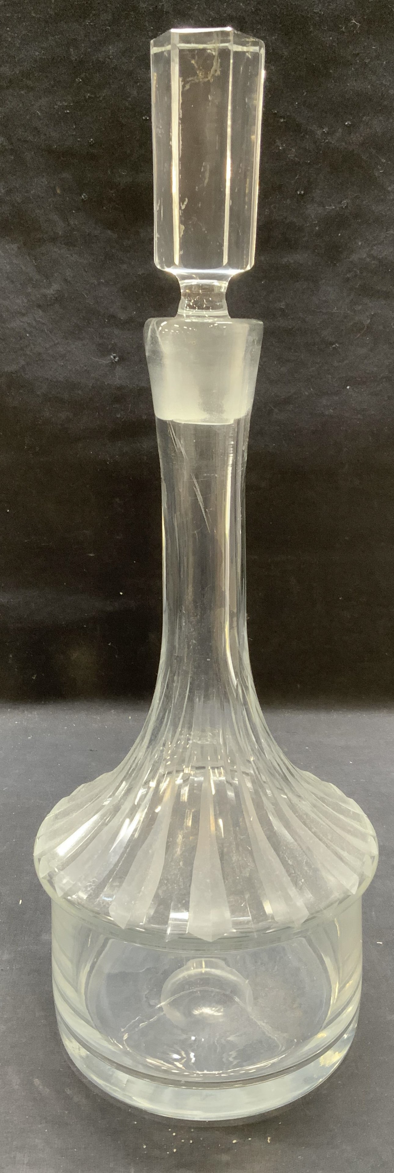 Vintage Cut Crystal Decanter, 11.5 Inches (1 of 6)
