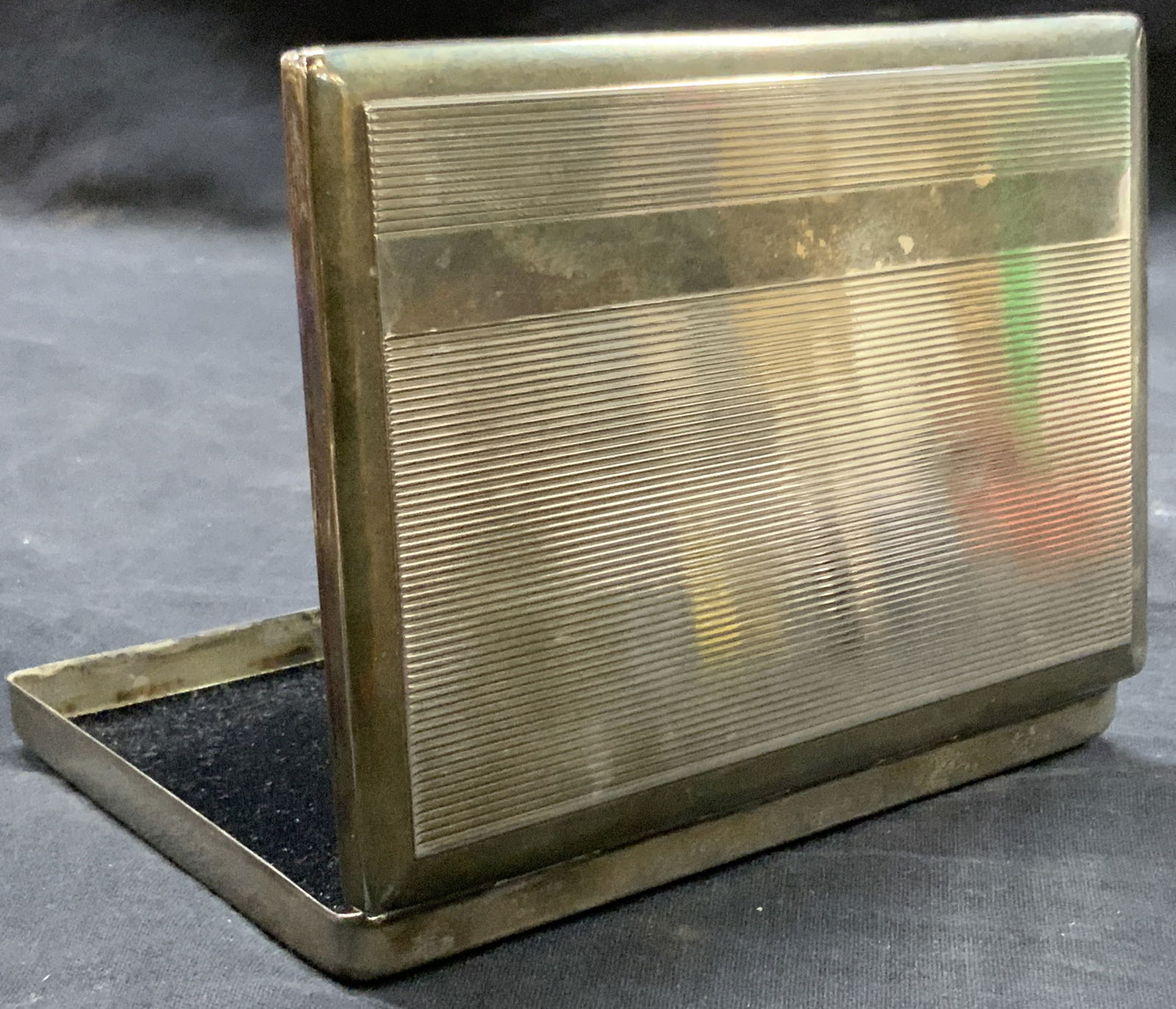 Vtg Silver Plate Trinket Box (1 of 6)