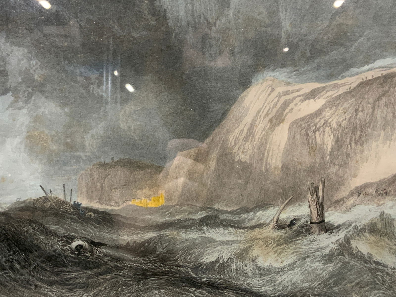 Full Color Wreck Off Hastings Etching (1 of 9)