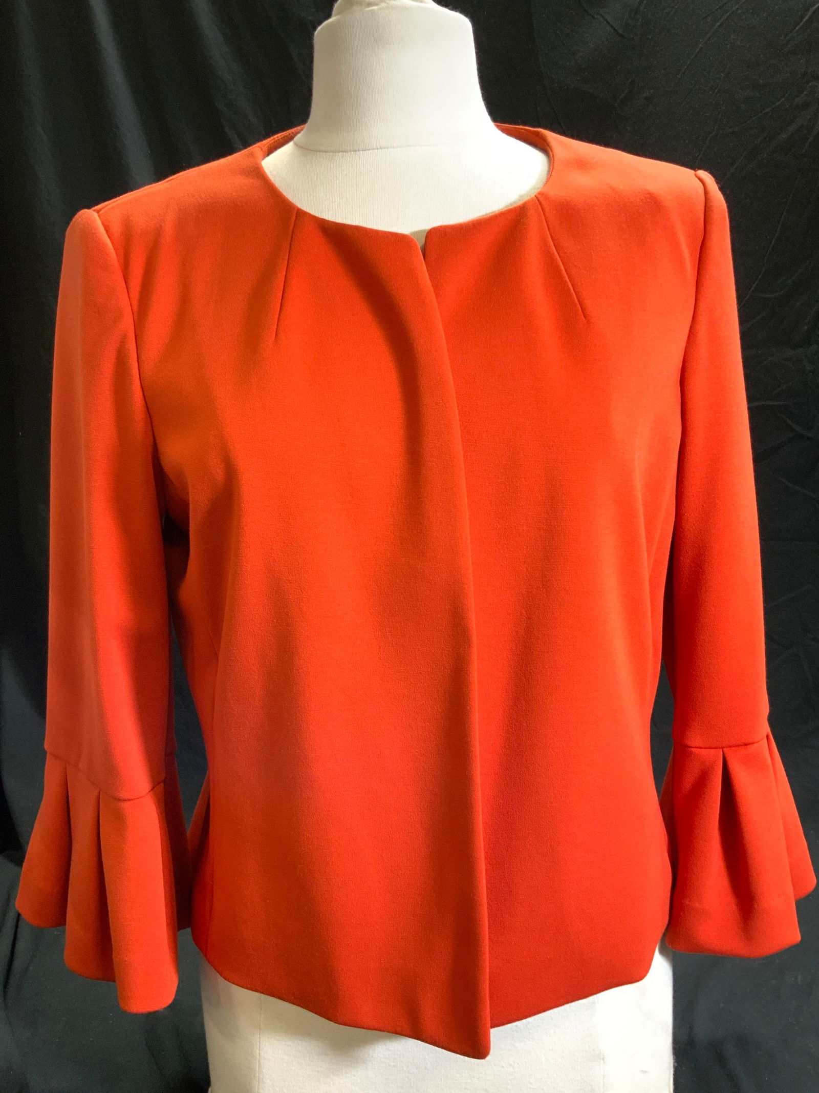 Calvin Klein Orange Knit Jacket (1 of 6)