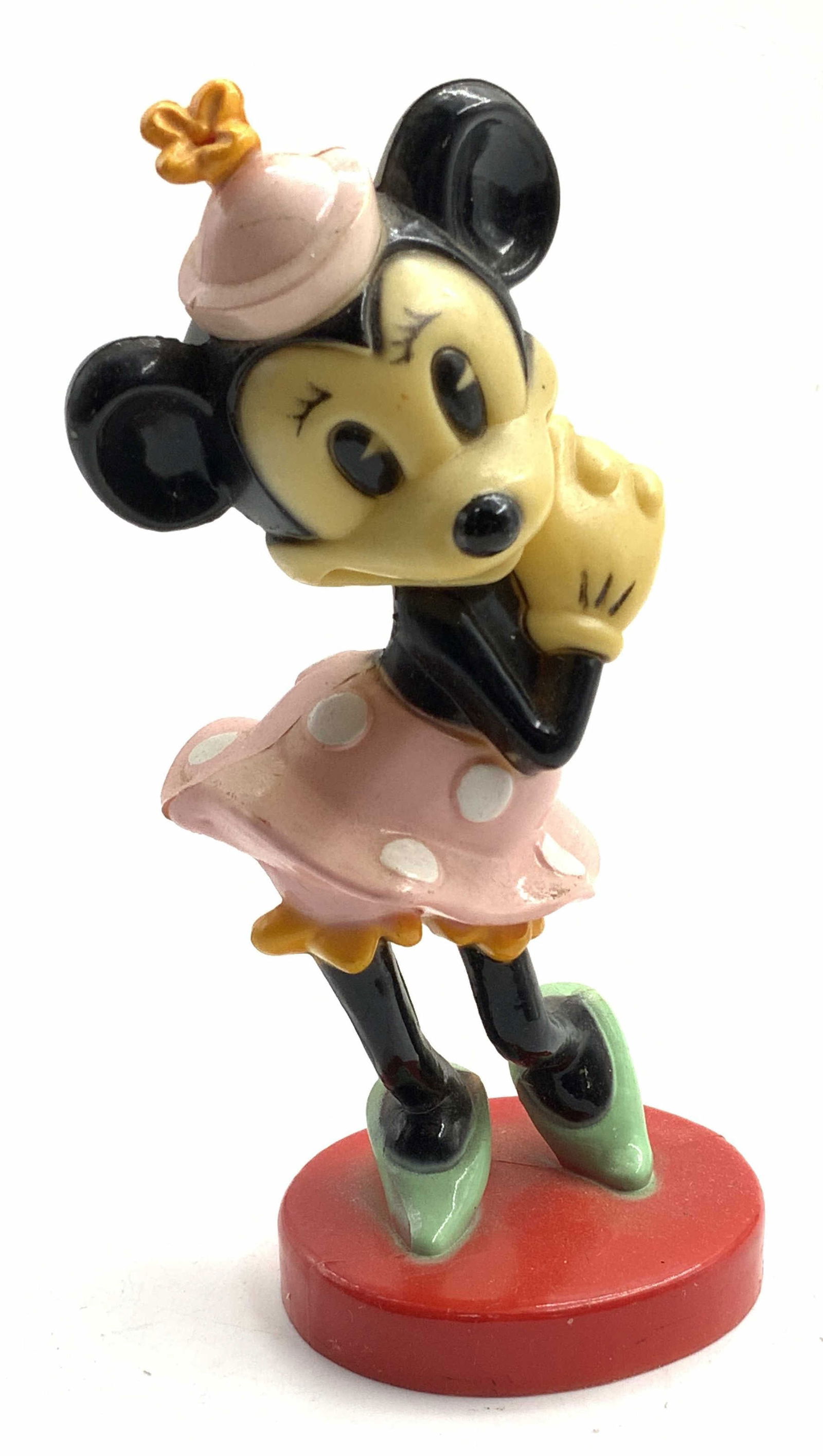 Vntg Minnie Mouse Figural/ Cake Topper, Hong Kong (1 of 7)
