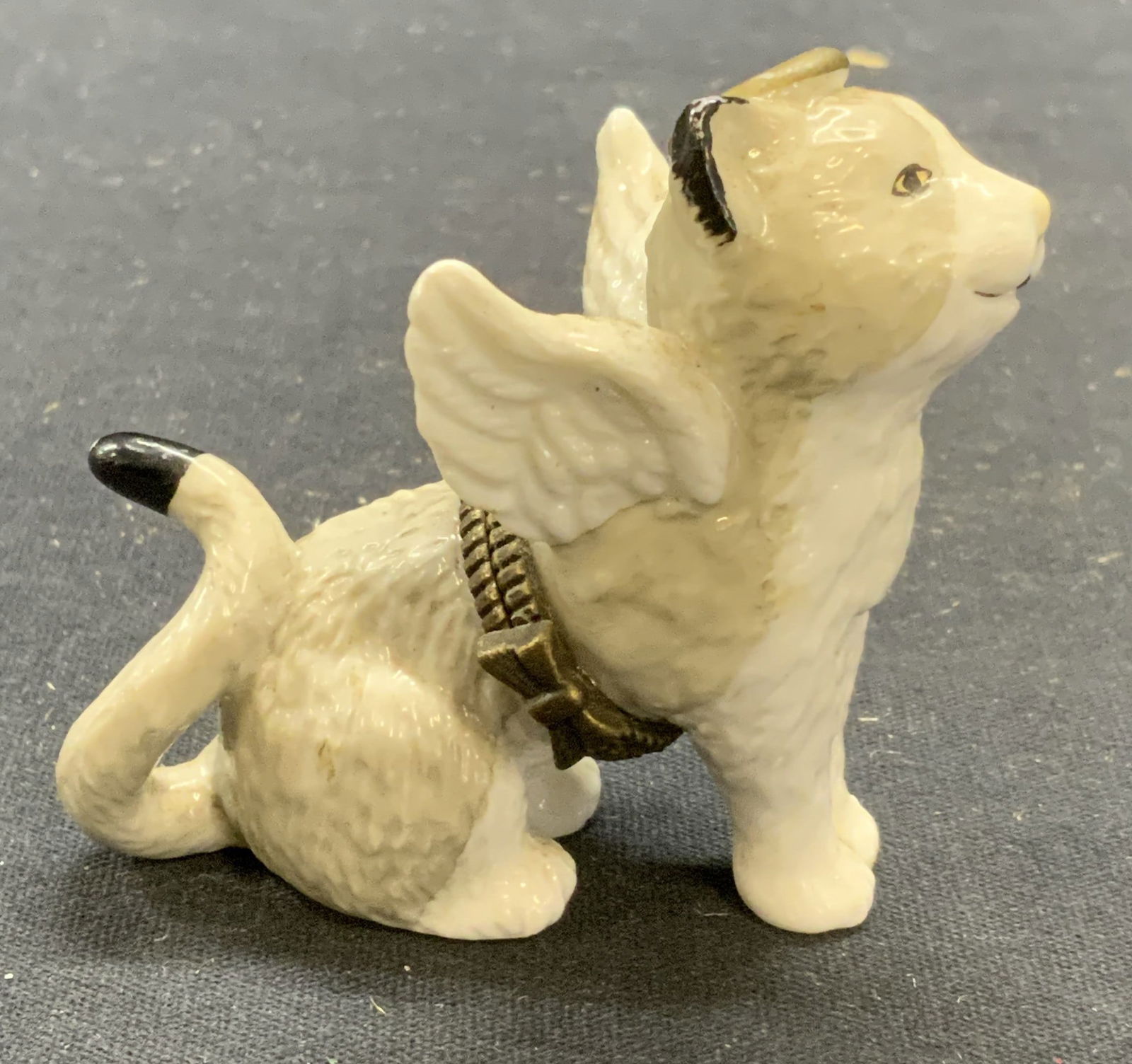 Vintage Cat Angel Porcelain Pill Box (1 of 7)