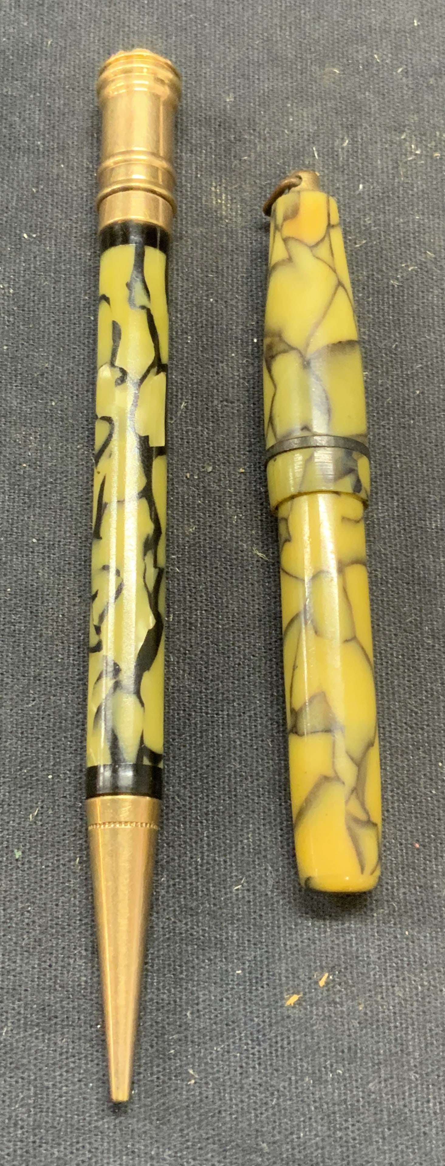 Lot 2 Vintage 14k Gold Tip Fountain Pen, More (1 of 6)