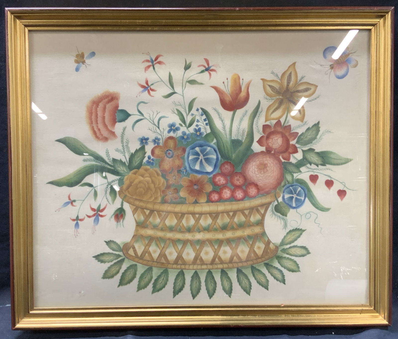 Vtg Theorem Still Life Stencil Painting On Velvet (1 of 6)