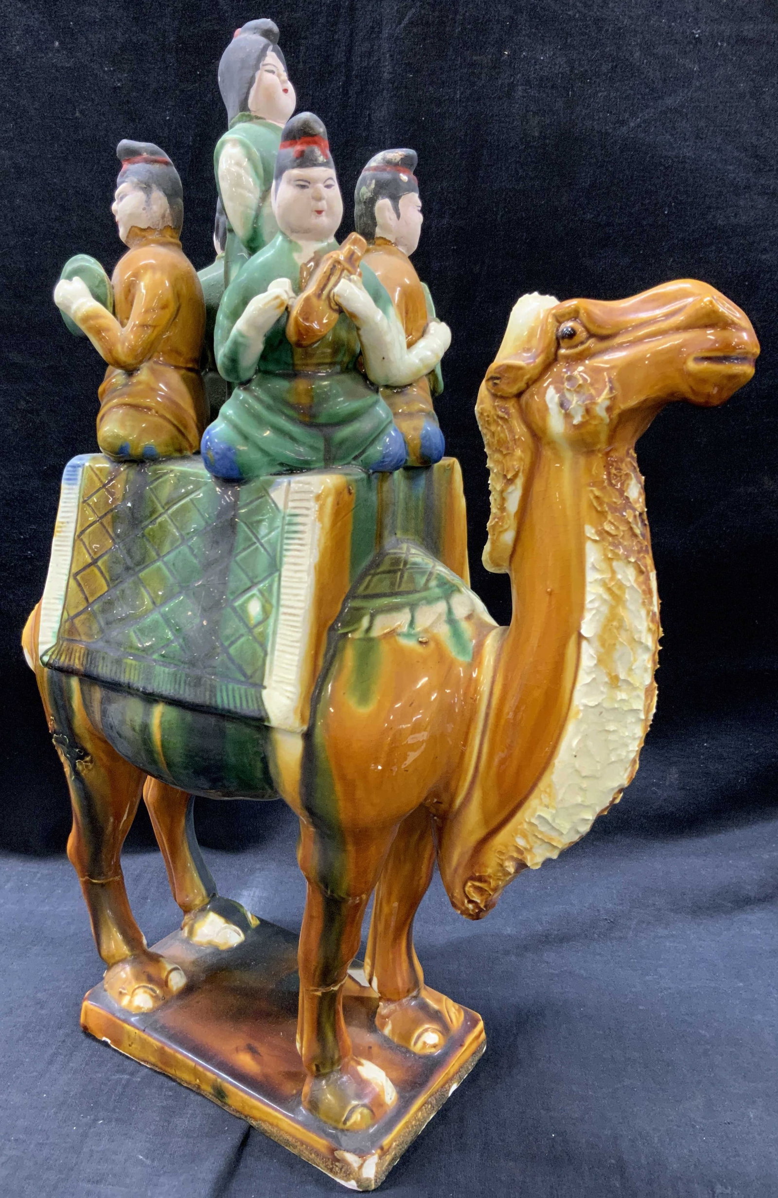 Asian Sancai Glazed Ceramic Camel Figure (1 of 11)