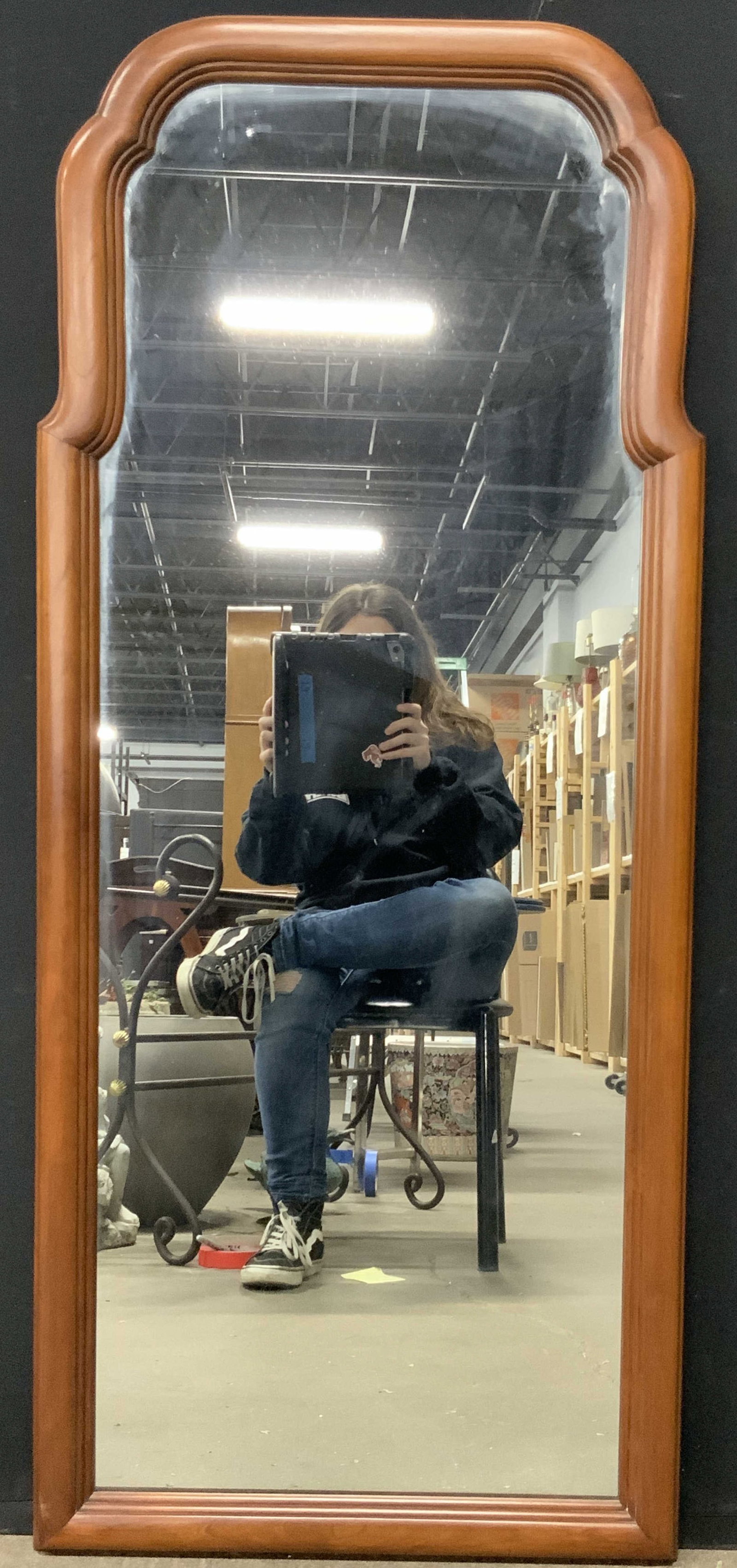 Henkle Harris Wild Black Cherry Wooden Wall Mirror (1 of 6)