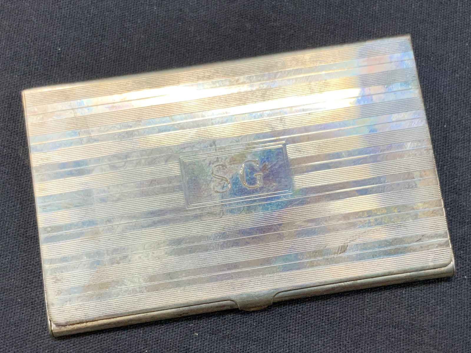 Vtg Sterling Silver Card Case (1 of 8)