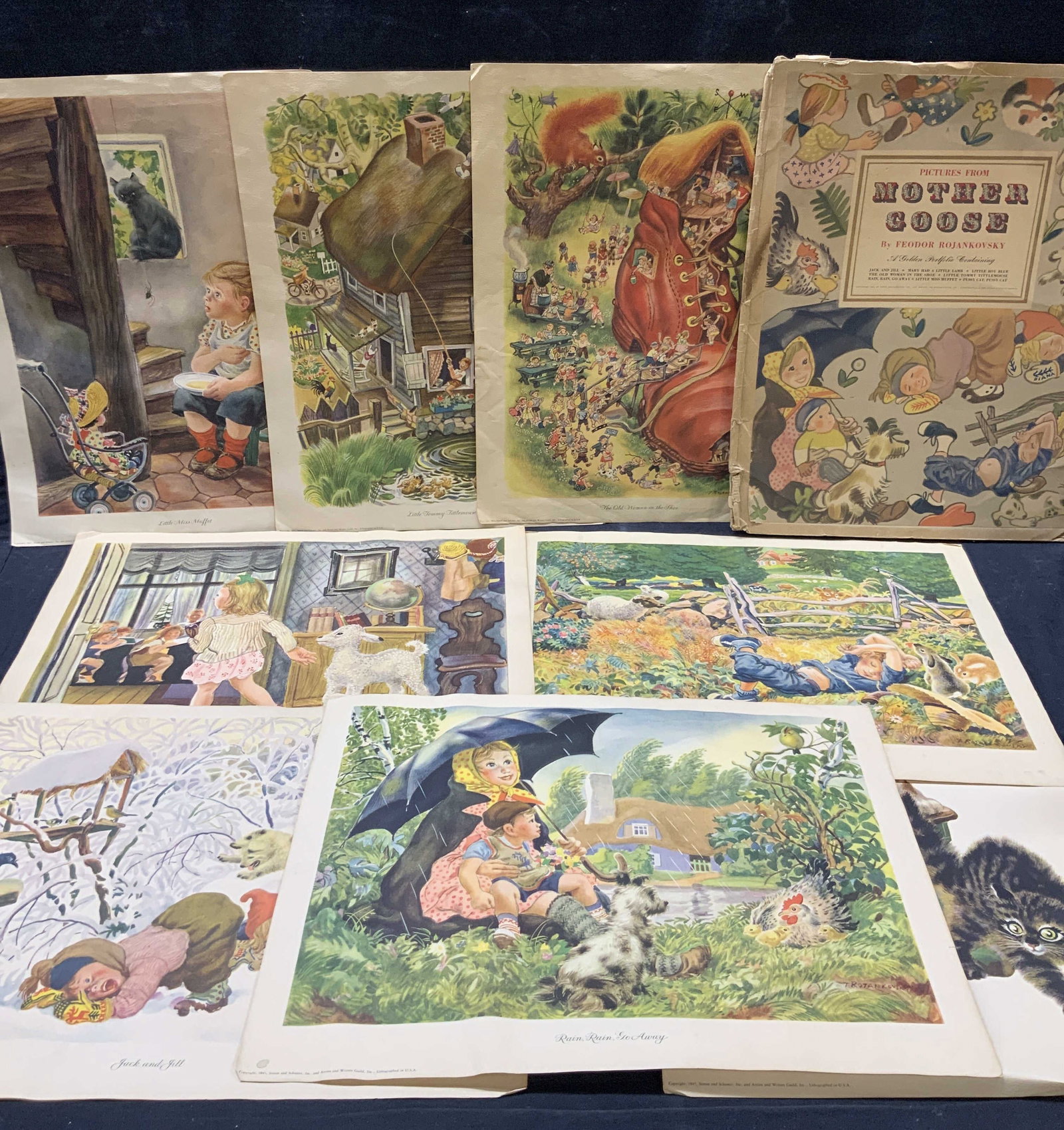 1945 Feodor Rojankovsky Mother Goose Portfolio (1 of 16)