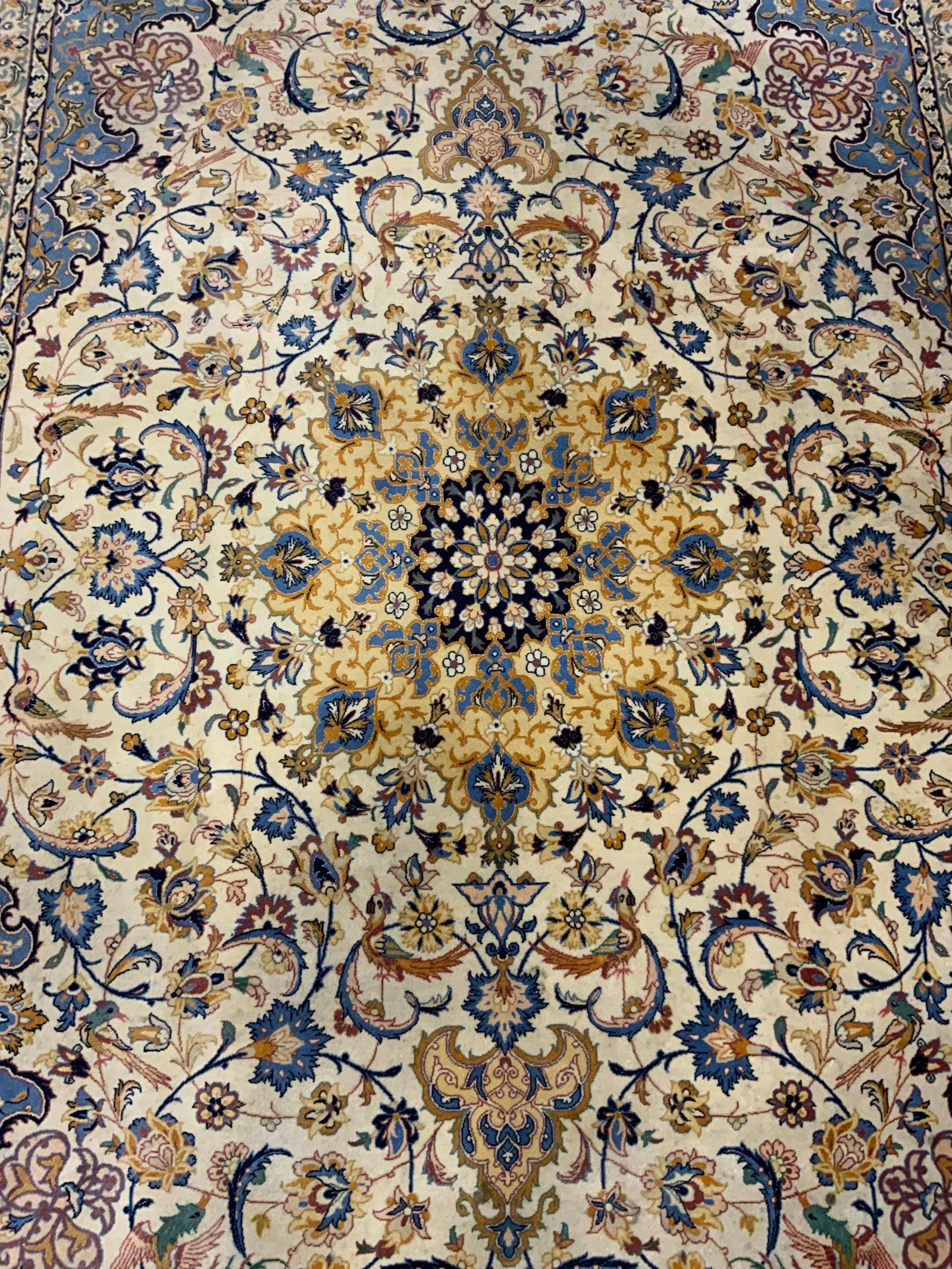 Vintage Handmade Vintage Oriental Fringed Wool Rug Auction