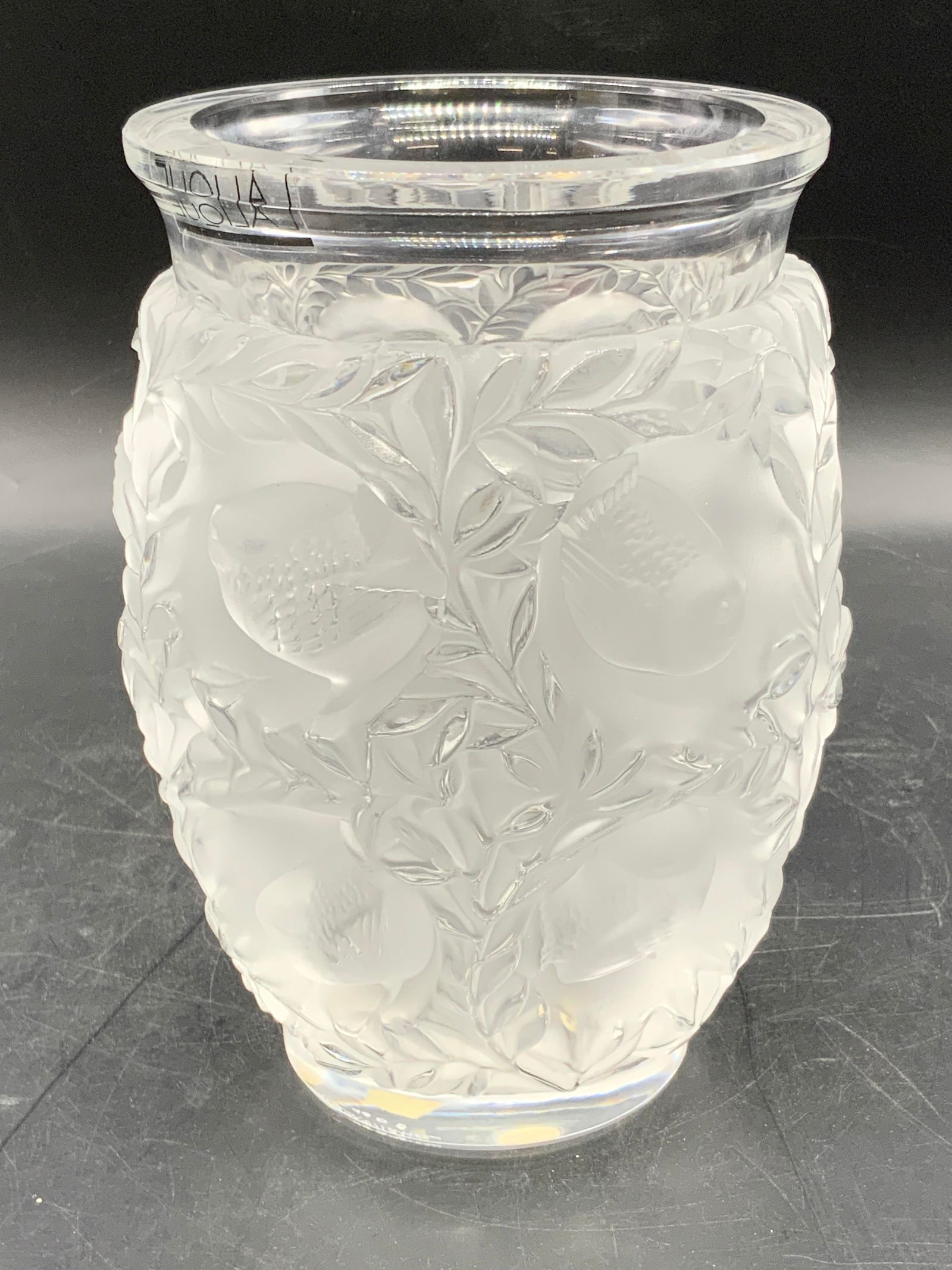 LALIQUE FRANCE Signed Bagatelle Crystal Bird Vase (1 of 12)