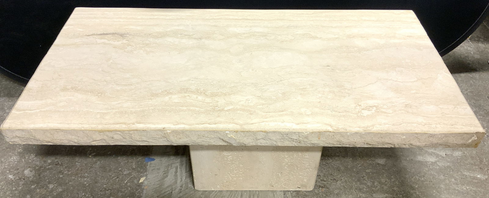 Live Edge Travertine Coffee Table (1 of 8)