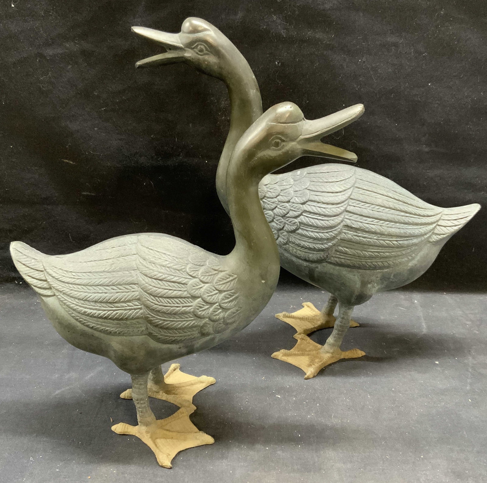 Lot 2 Vintage Metal Goose Figurals (1 of 11)