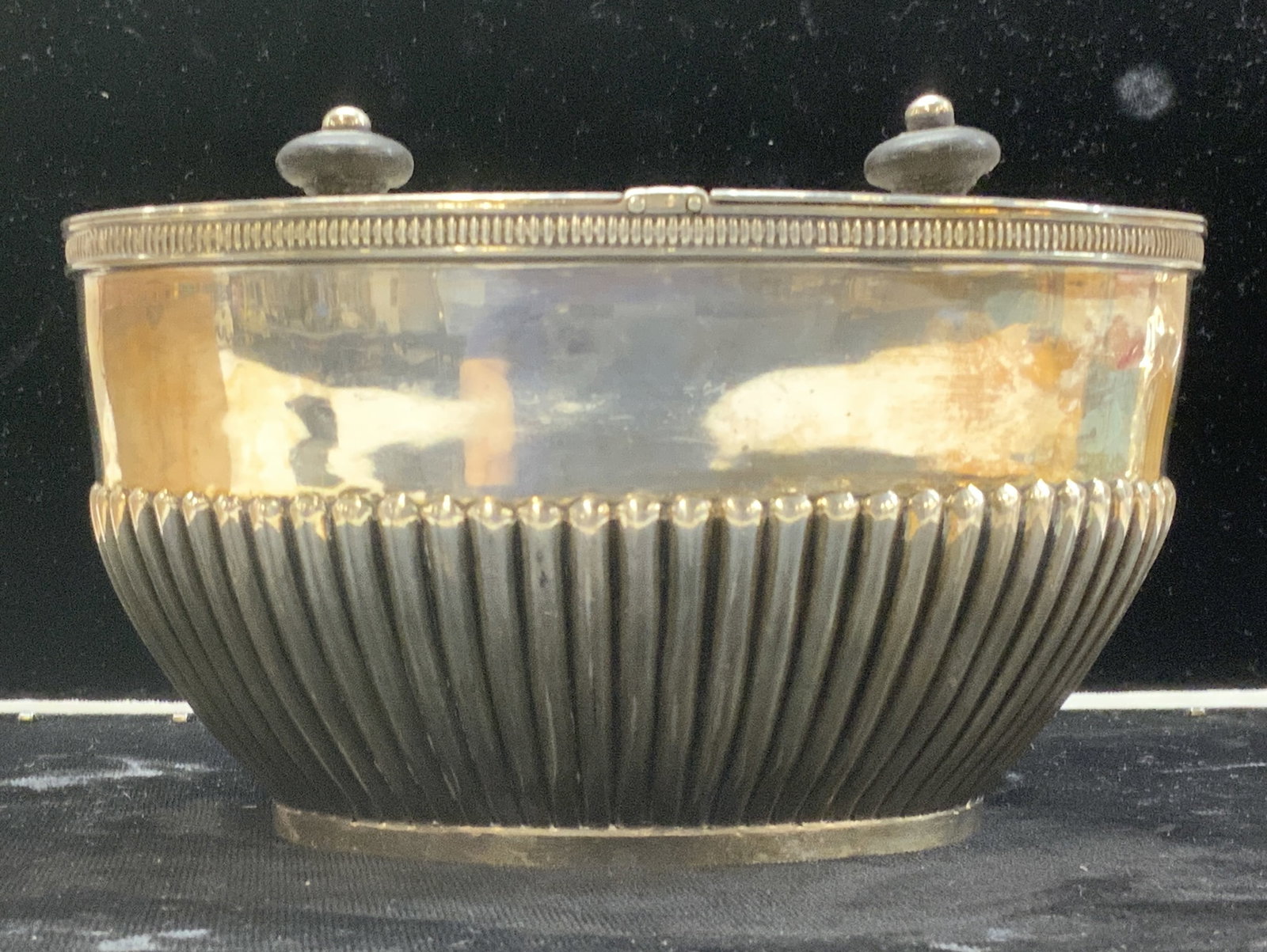 CH STERLING Silver Tableware / Tea Caddy, England (1 of 10)