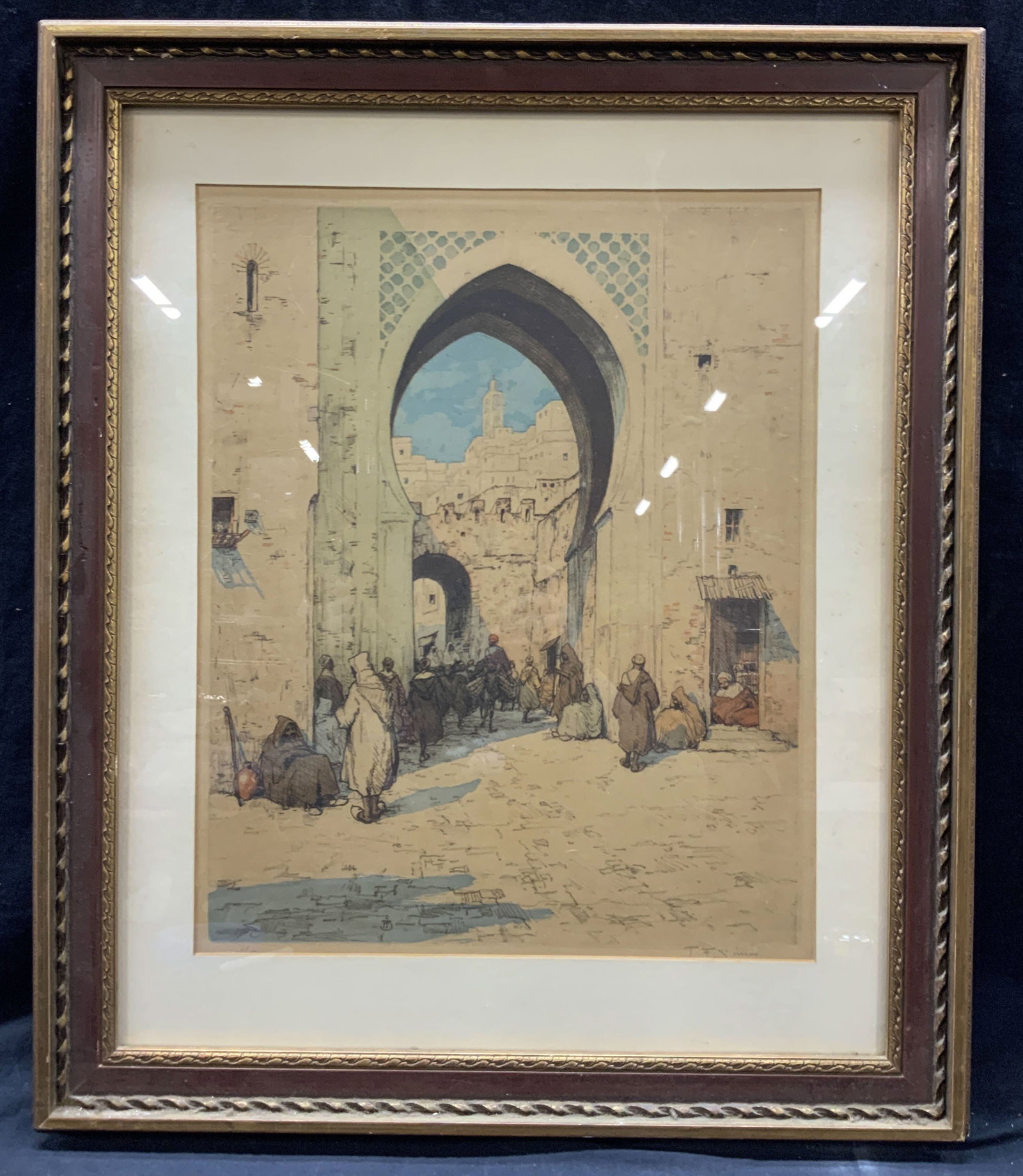 T.F. Simon Sgd Etching Of Arab Quarter Gate (1 of 10)