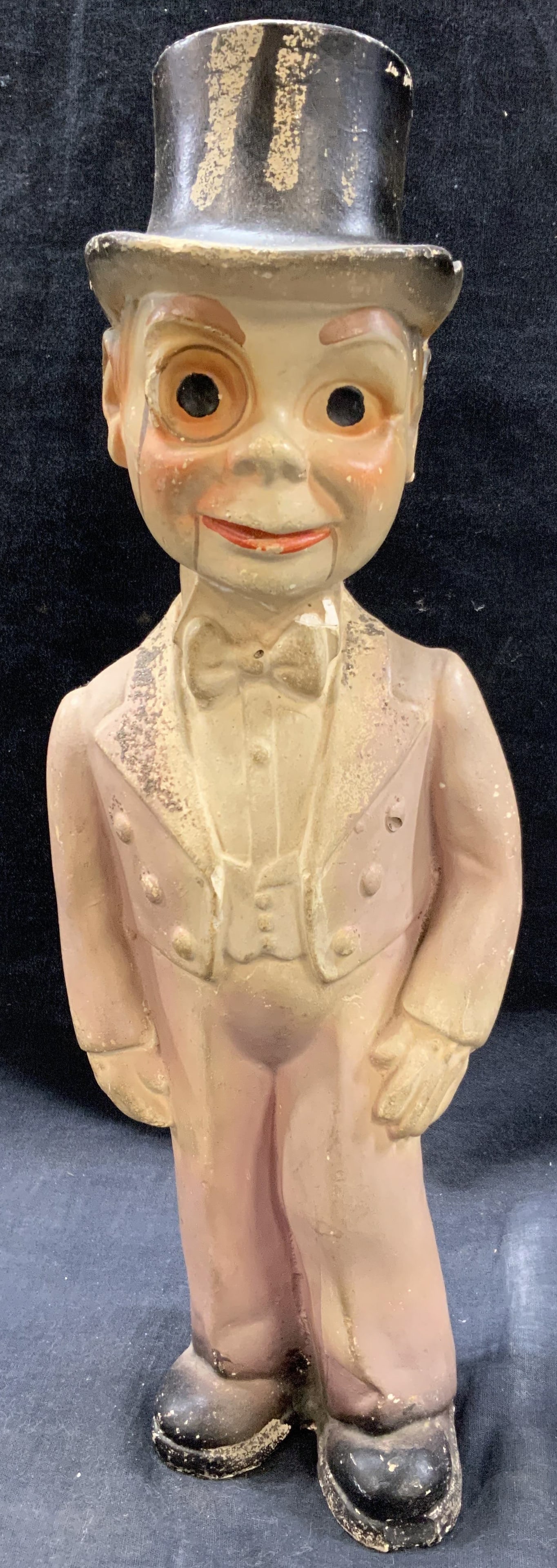 1940s Charlie McCarthy Chalkware Figural (1 of 10)