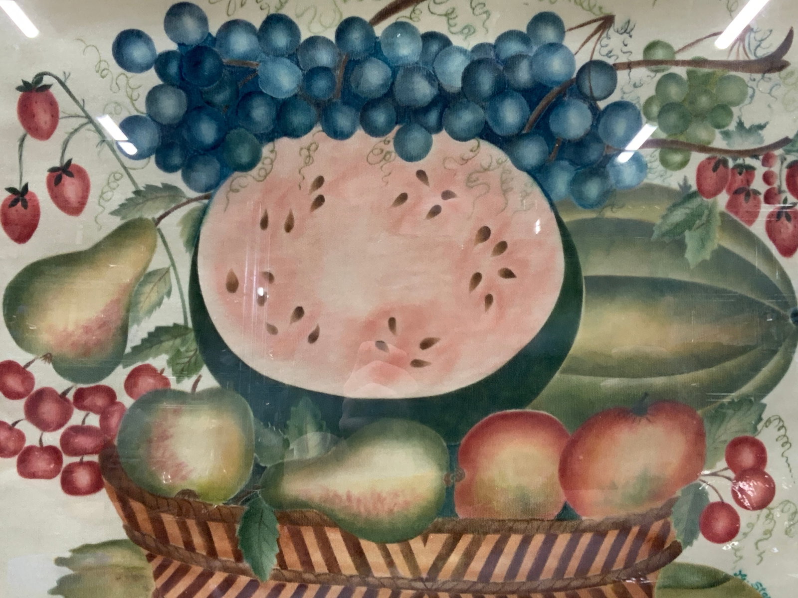 M.Staples Vtg Theorem Stencil Painting On Velvet (1 of 8)