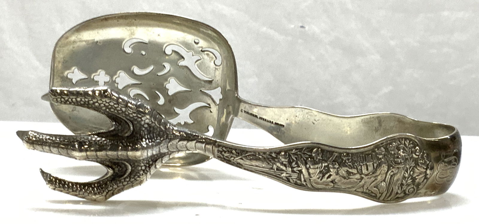 Antq Tiffany & Co STERLING Silver Talon Tongs 1876 (1 of 7)