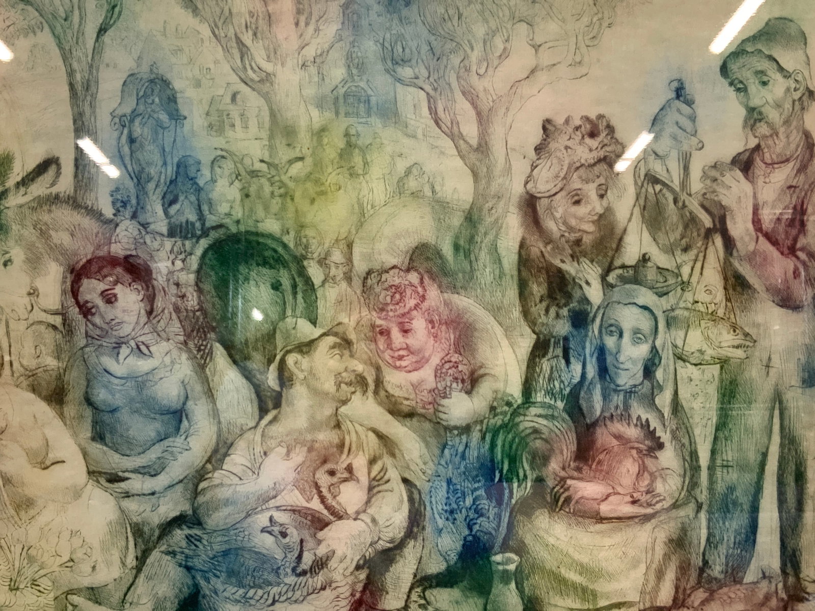 Vladimir Szabo Sgd Hungarian Market Etching (1 of 9)