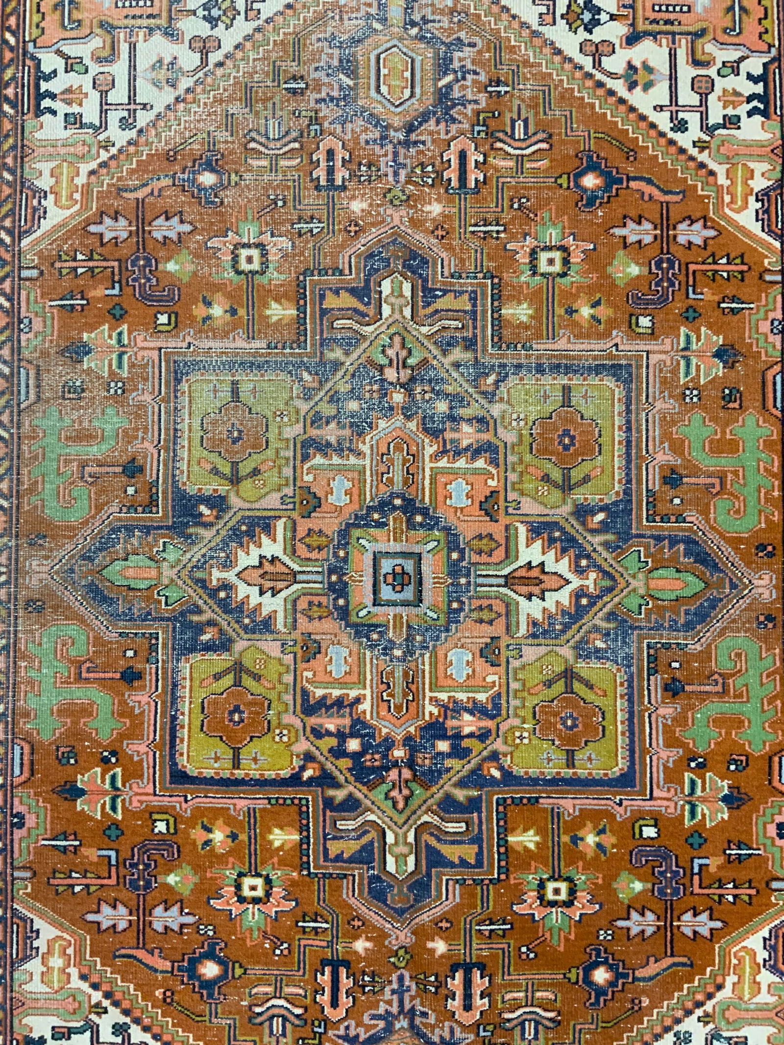 Vintage Handmade Heriz Wool Area Rug (1 of 7)