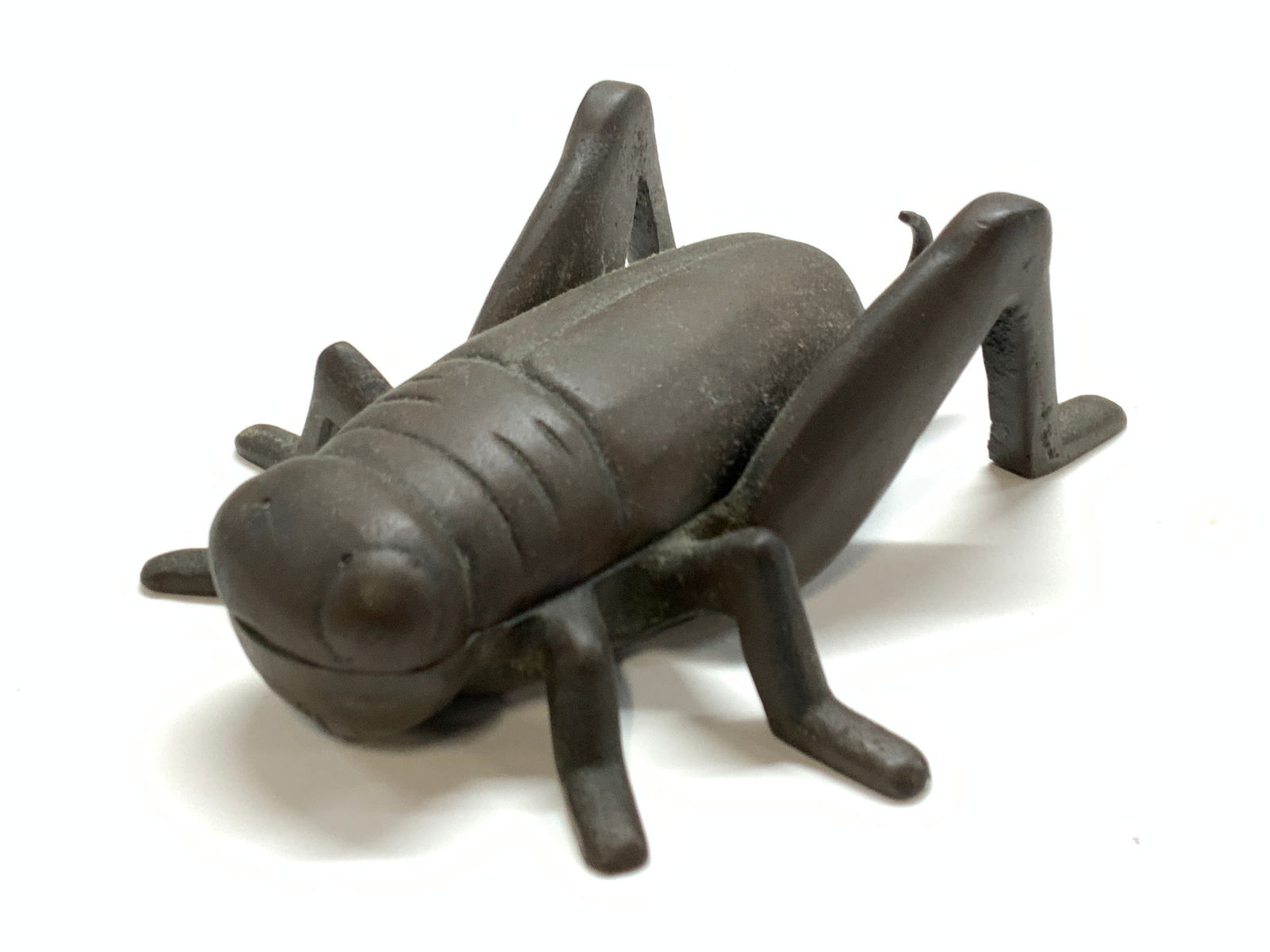 Vtg Bronze Grasshopper Trinket Box (1 of 8)