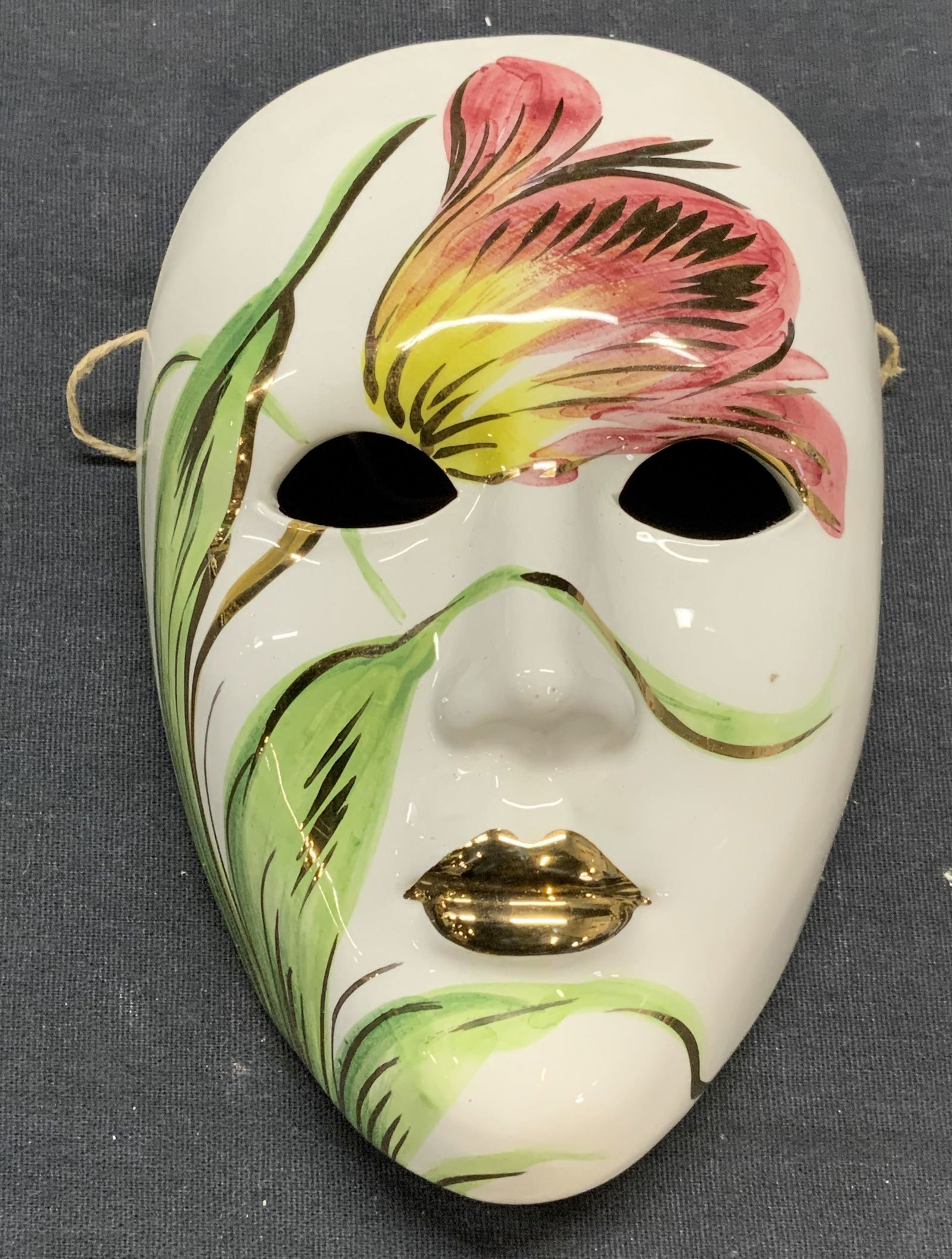 Vintage Floral Porcelain Venetian Mask (1 of 6)