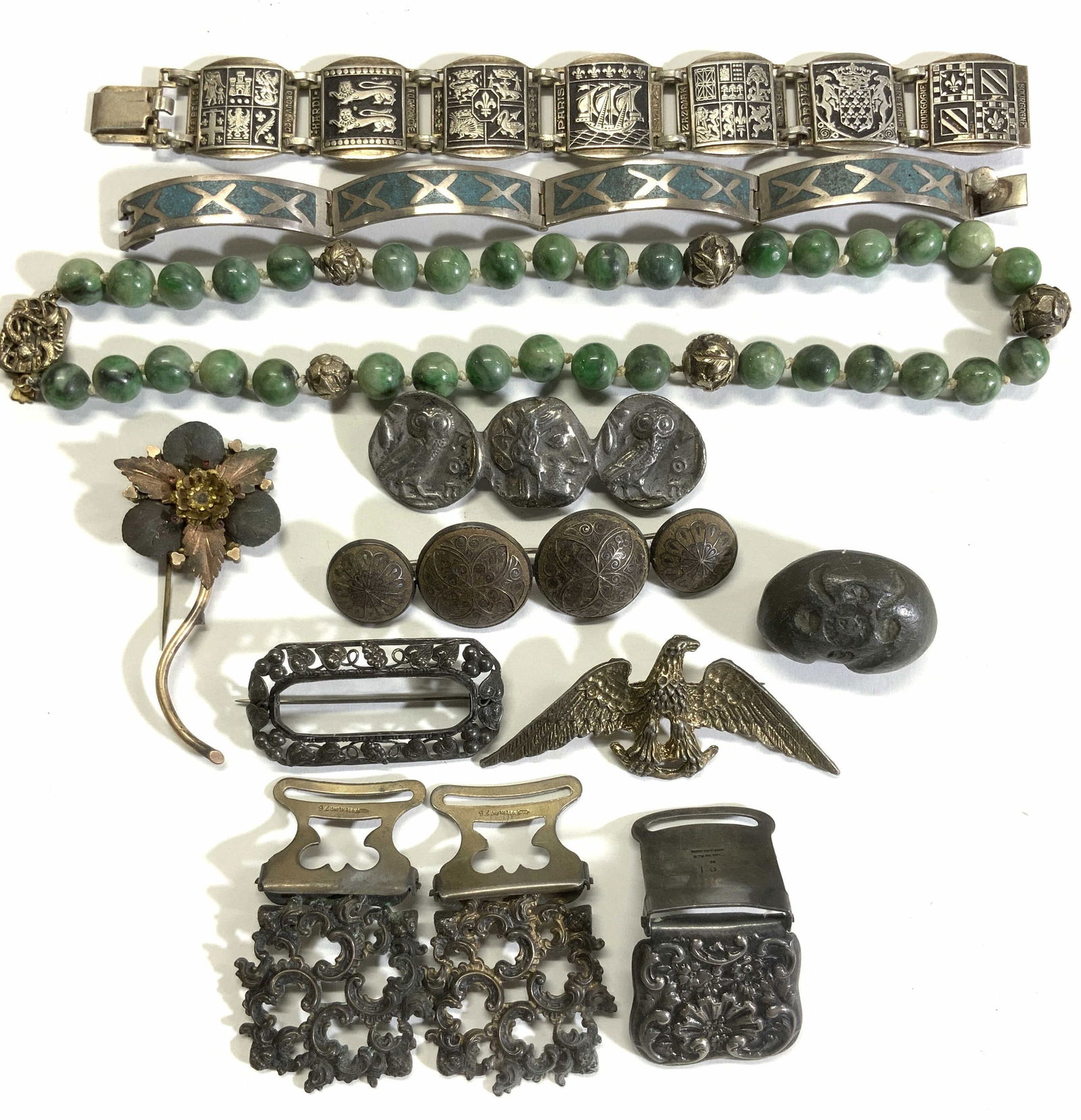 12 Sterling Silver Antq/Vtg Jewelry, France/ Tiffany (1 of 20)