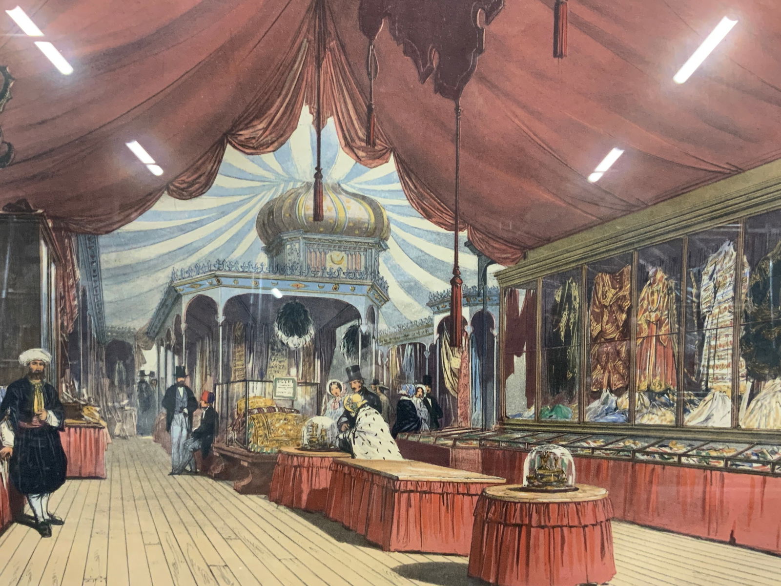 Antq Full Color Plate Etching, Turkey (1 of 10)