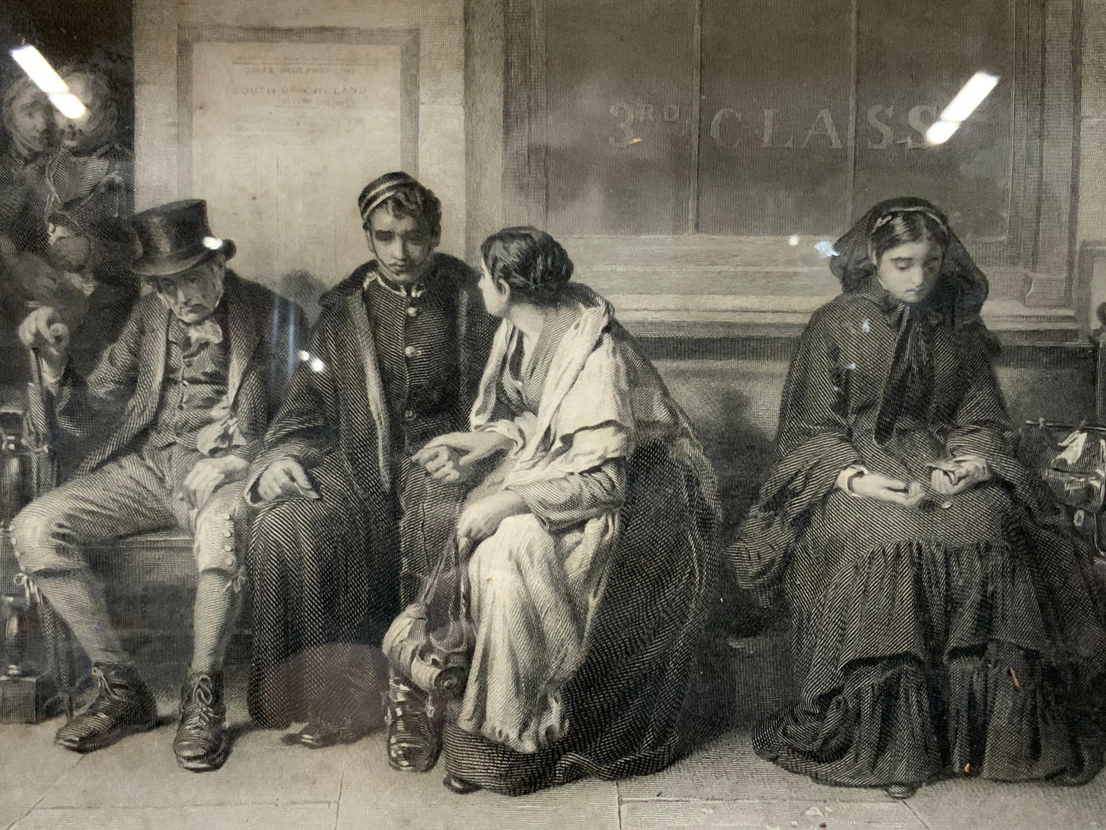 CH Jeens Leaving Home Vtg Etching (1 of 10)