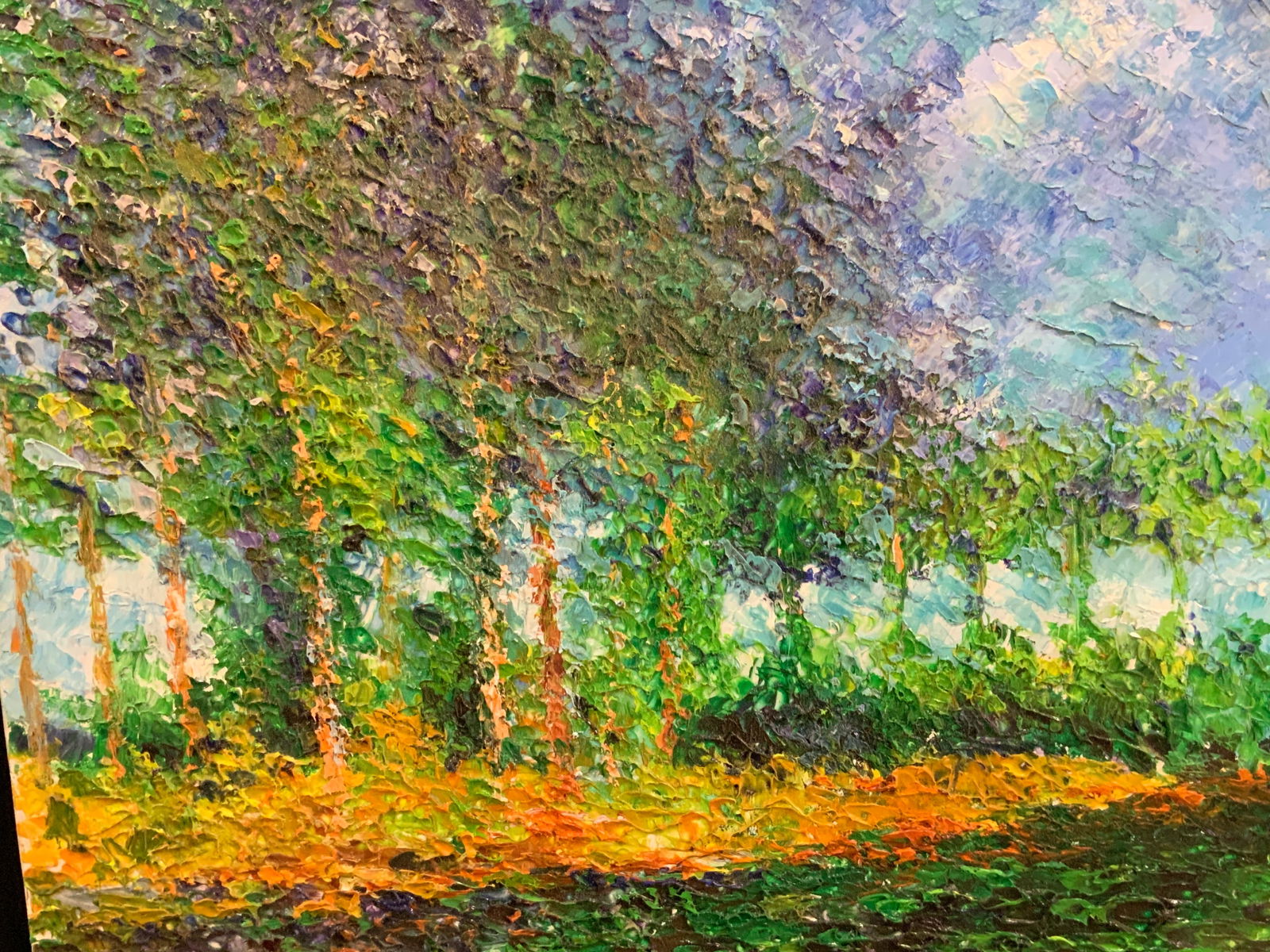 Impressionist Style Landscape Acrylic On Canvas (1 of 7)