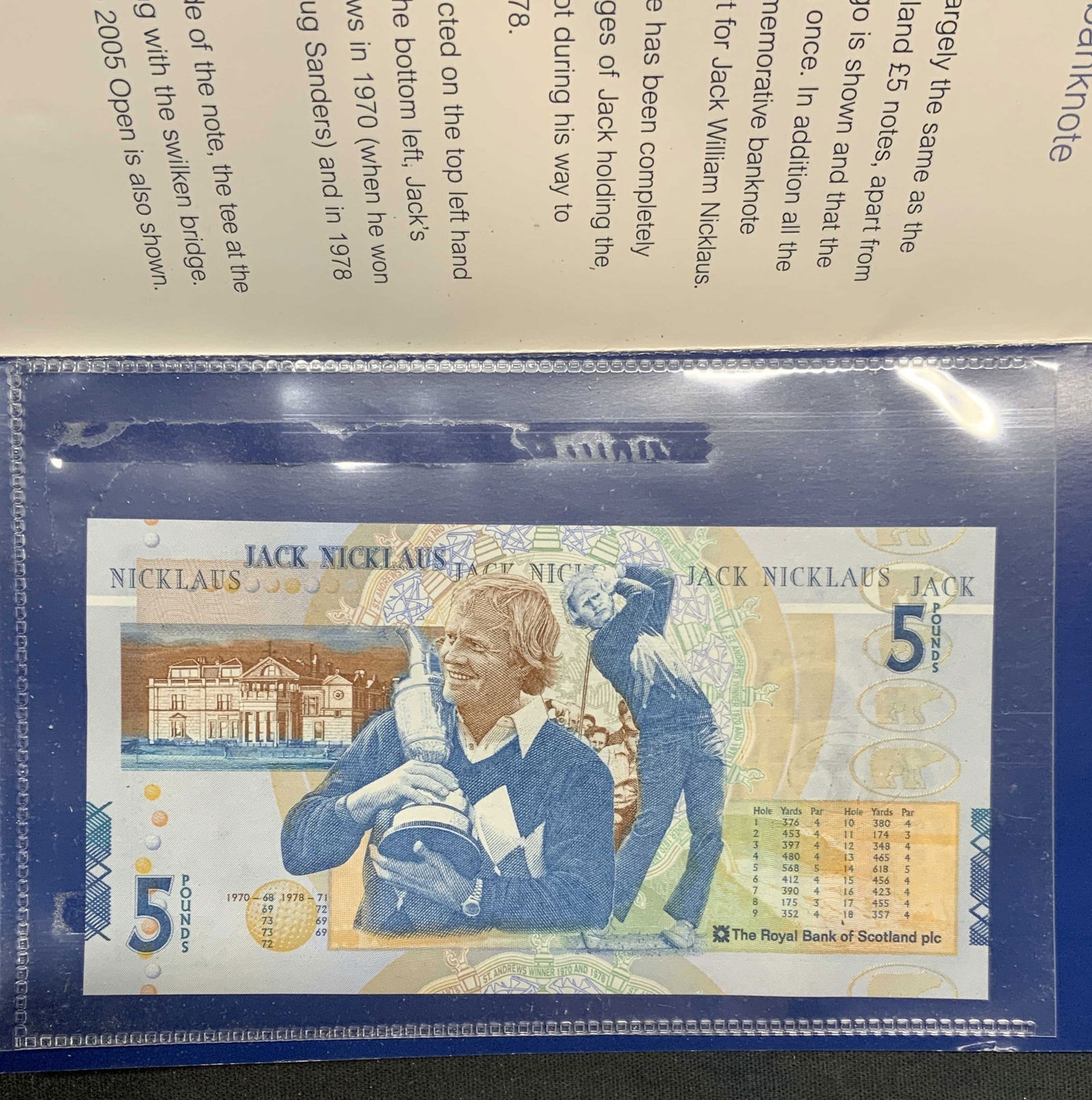 2005 Jack Nicklaus 5 Pound Banknote (1 of 6)