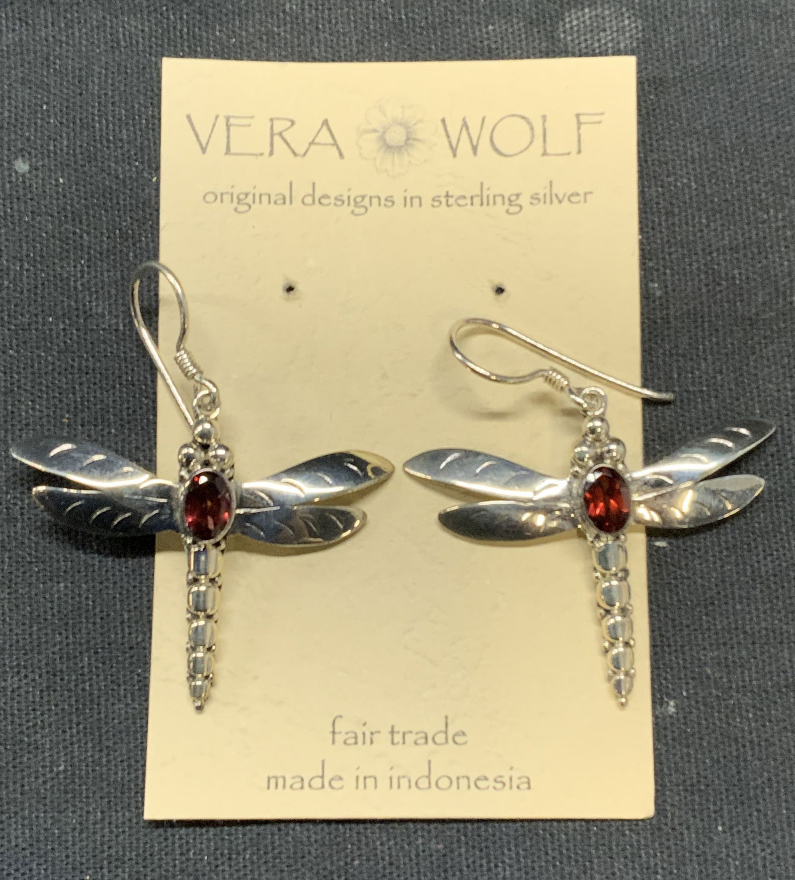 Vera Wolfe Sterling Silver Dragonfly Earrings (1 of 6)