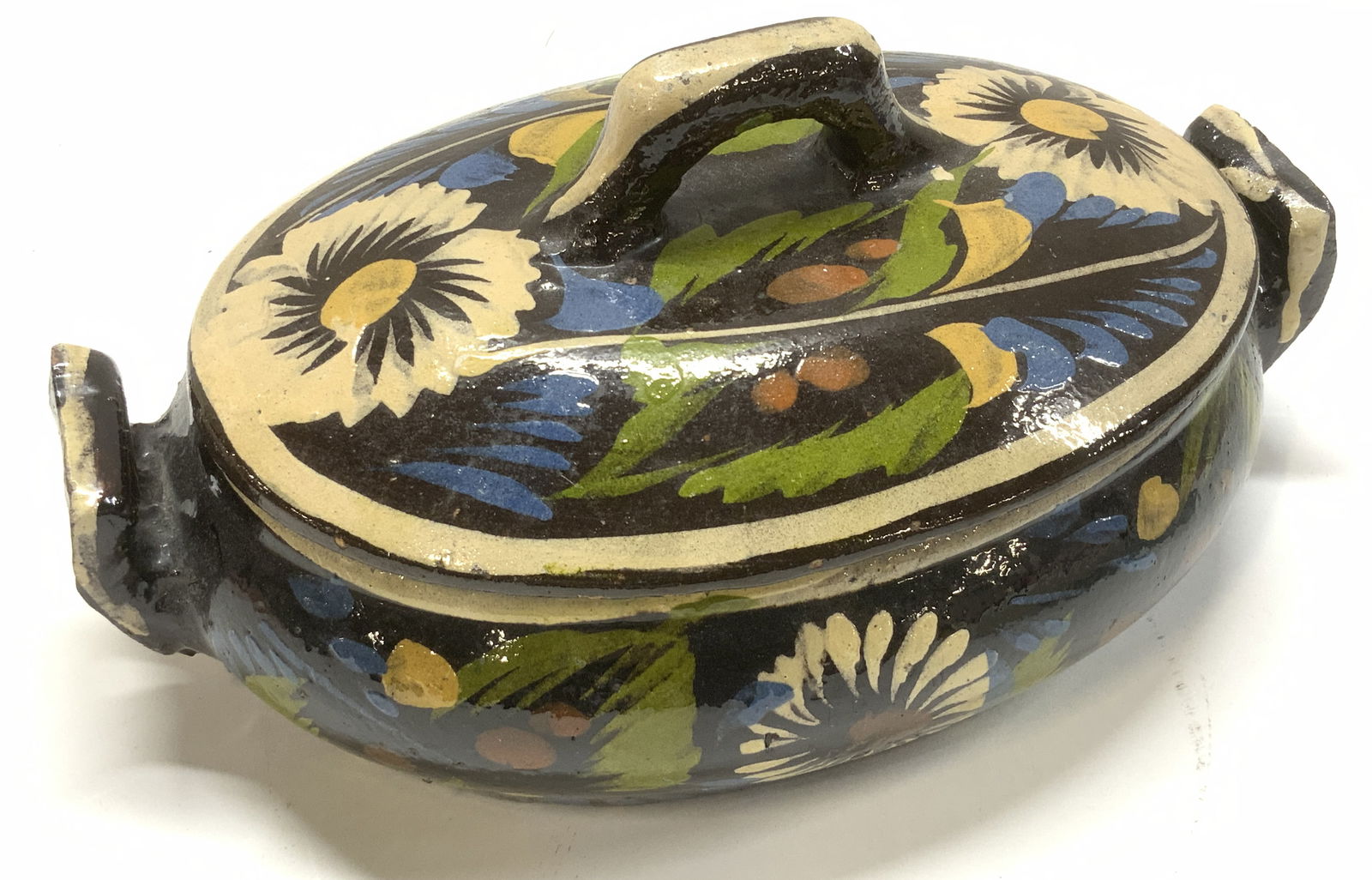 Mid Century Lidded Ceramic Serving Bowl (1 of 7)