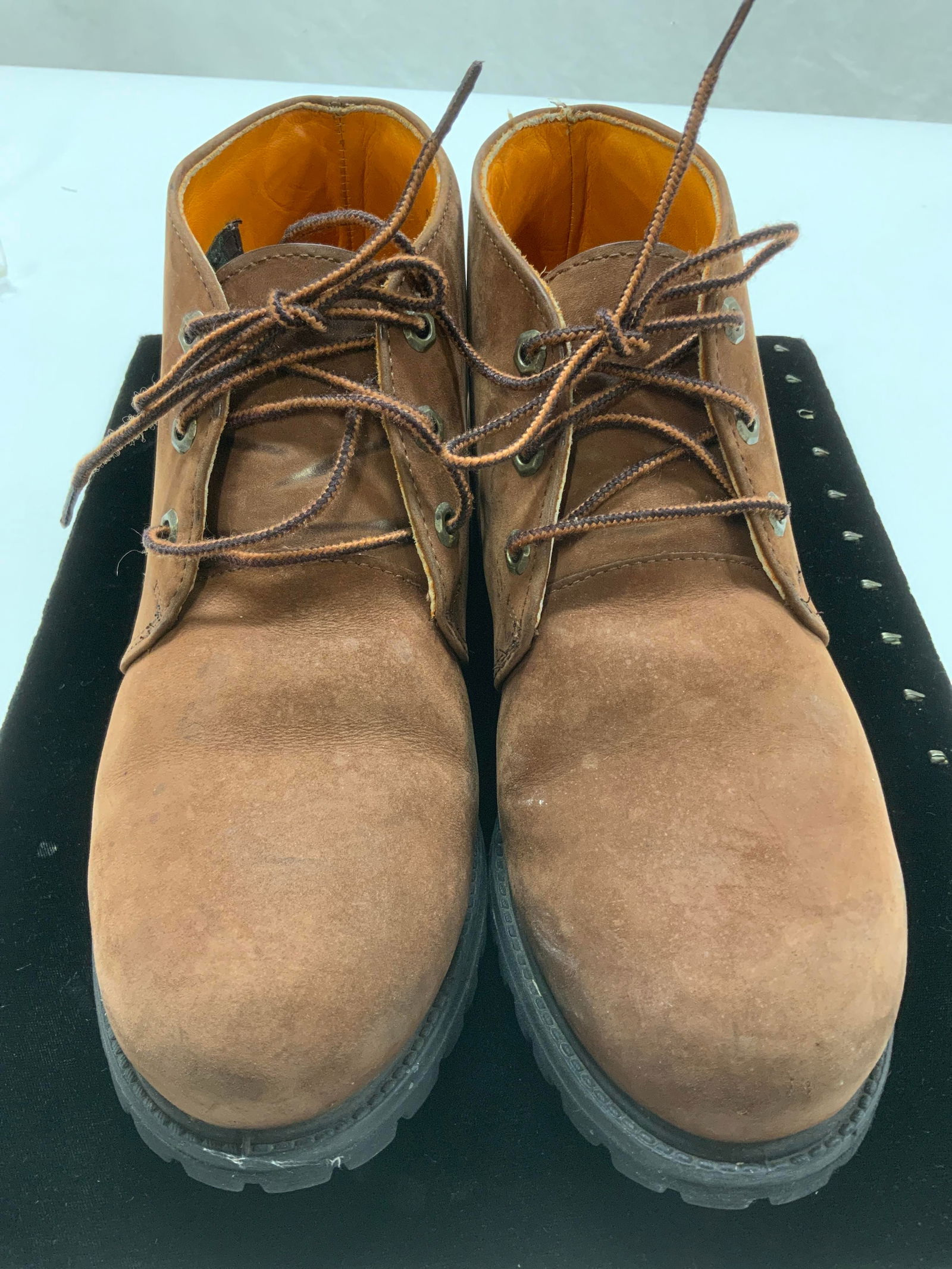 Mens TIMBERLAND LEATHER Work Boots, USA (1 of 8)