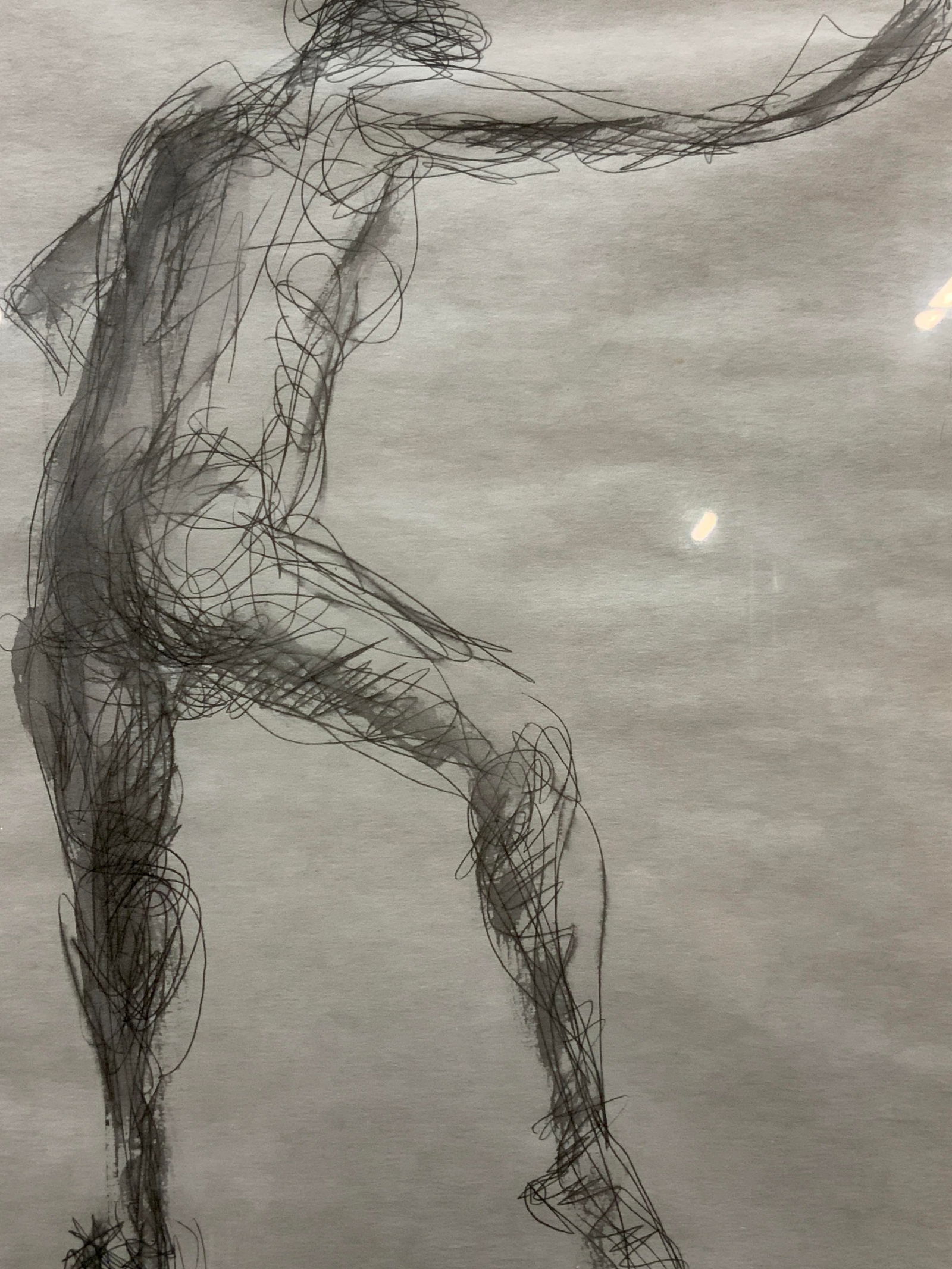 Sgd Vintage Figurative Graphite Drawing (1 of 6)