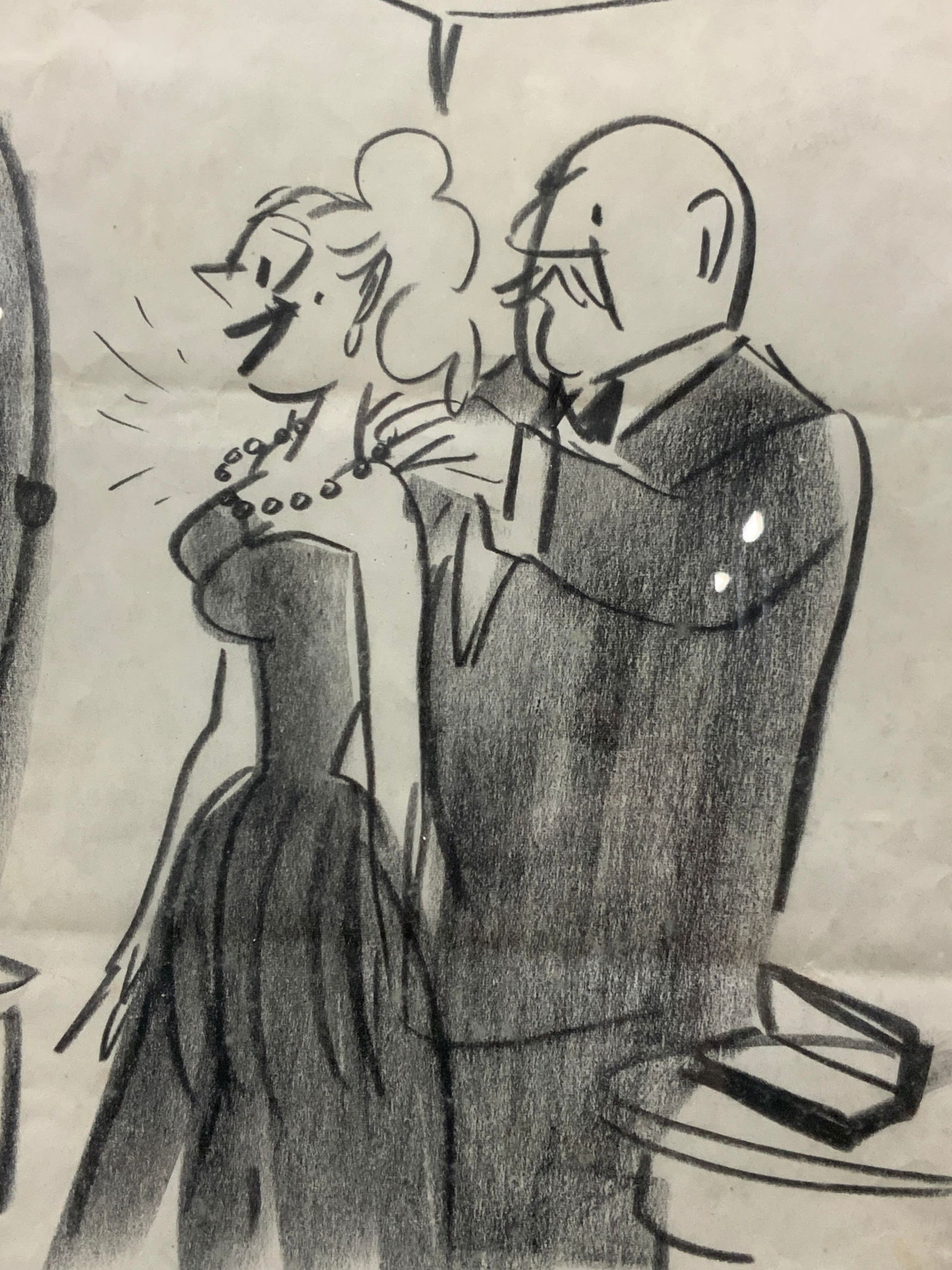 Shermund Stamped Graphite Cartoon Sketch (1 of 9)