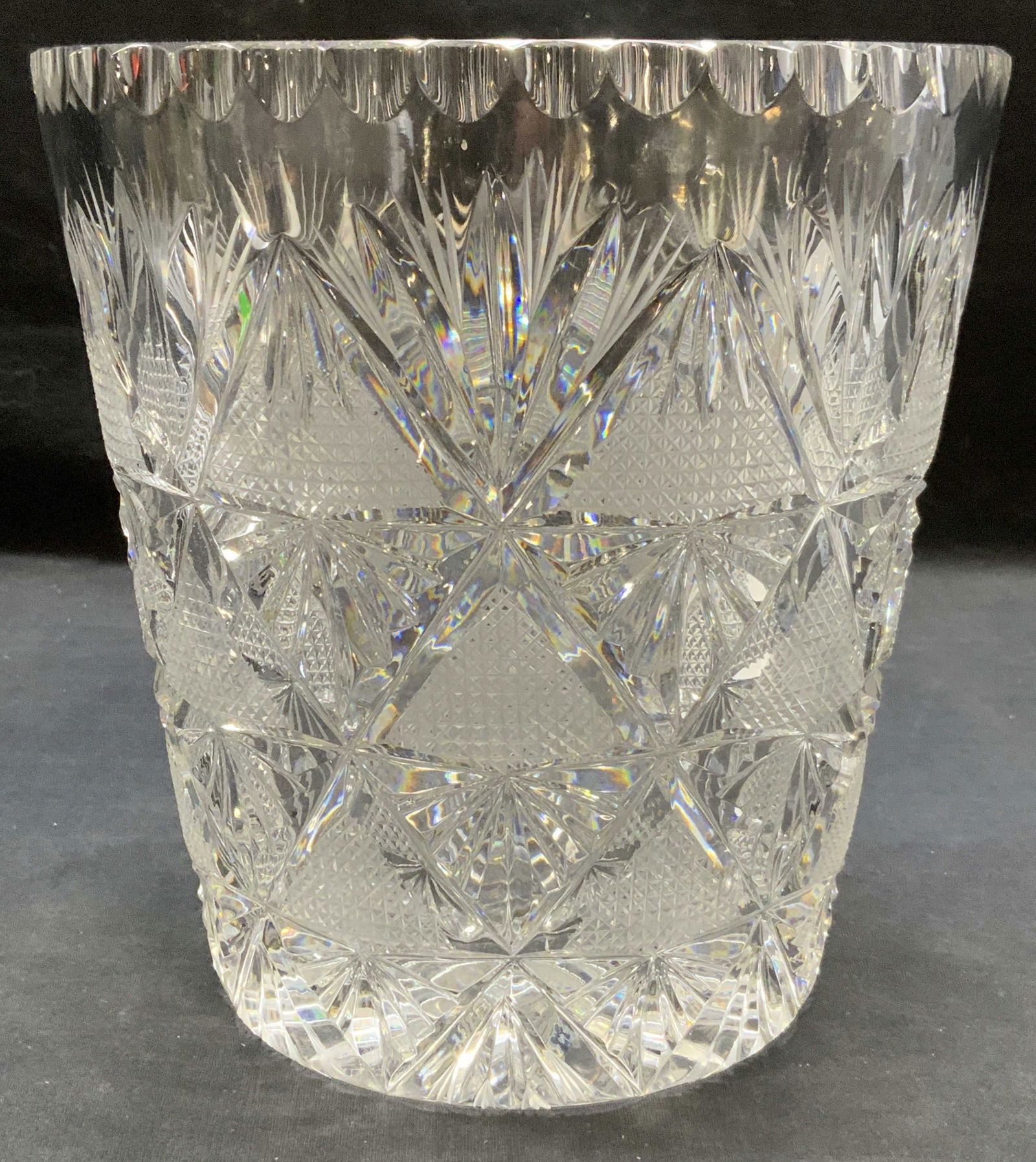 Vintage Heavy Cut Crystal Ice Bucket Vessel (1 of 6)