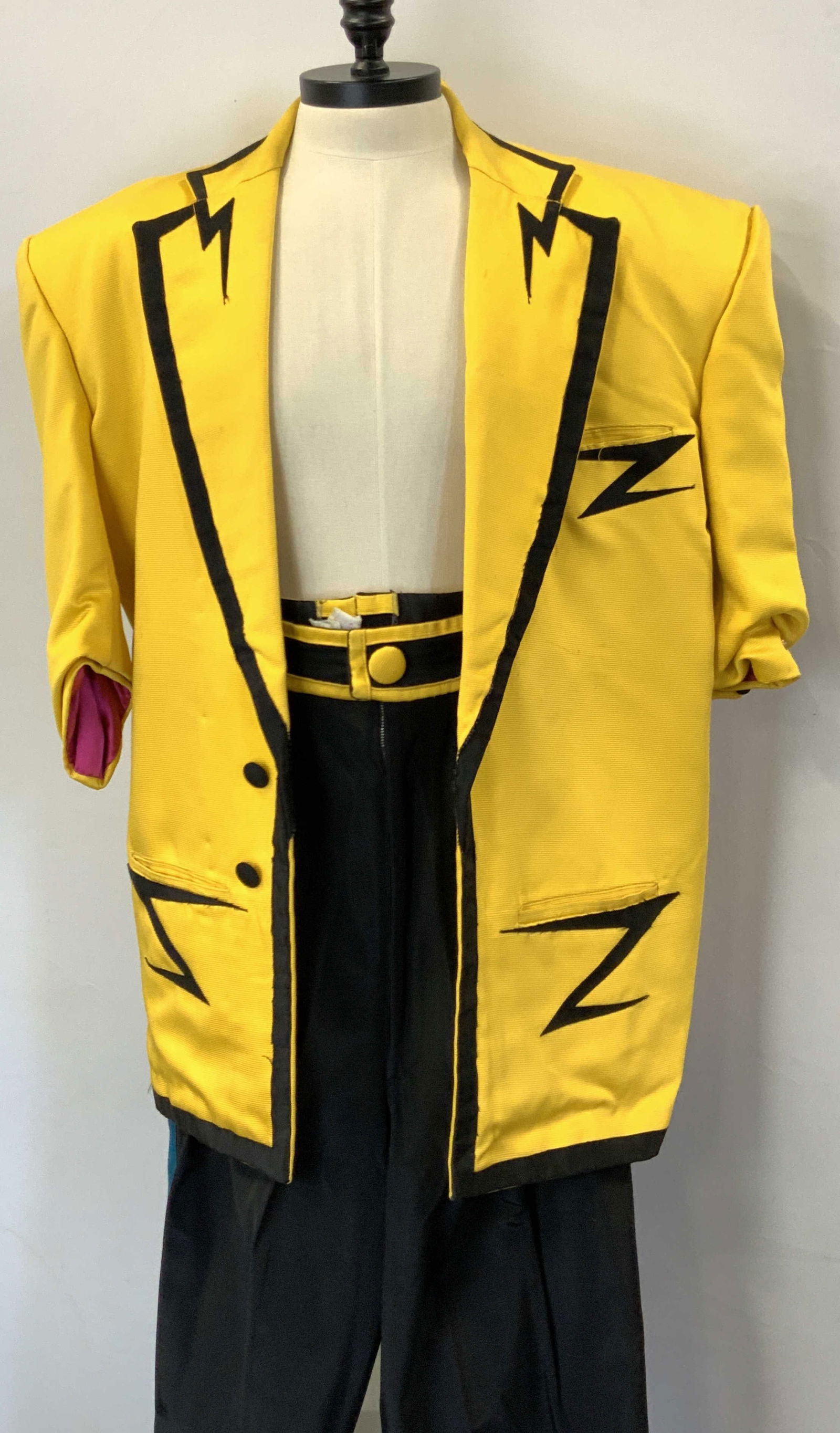 Hand Embellished Cotton Blend Costume Suit w Pants (1 of 17)