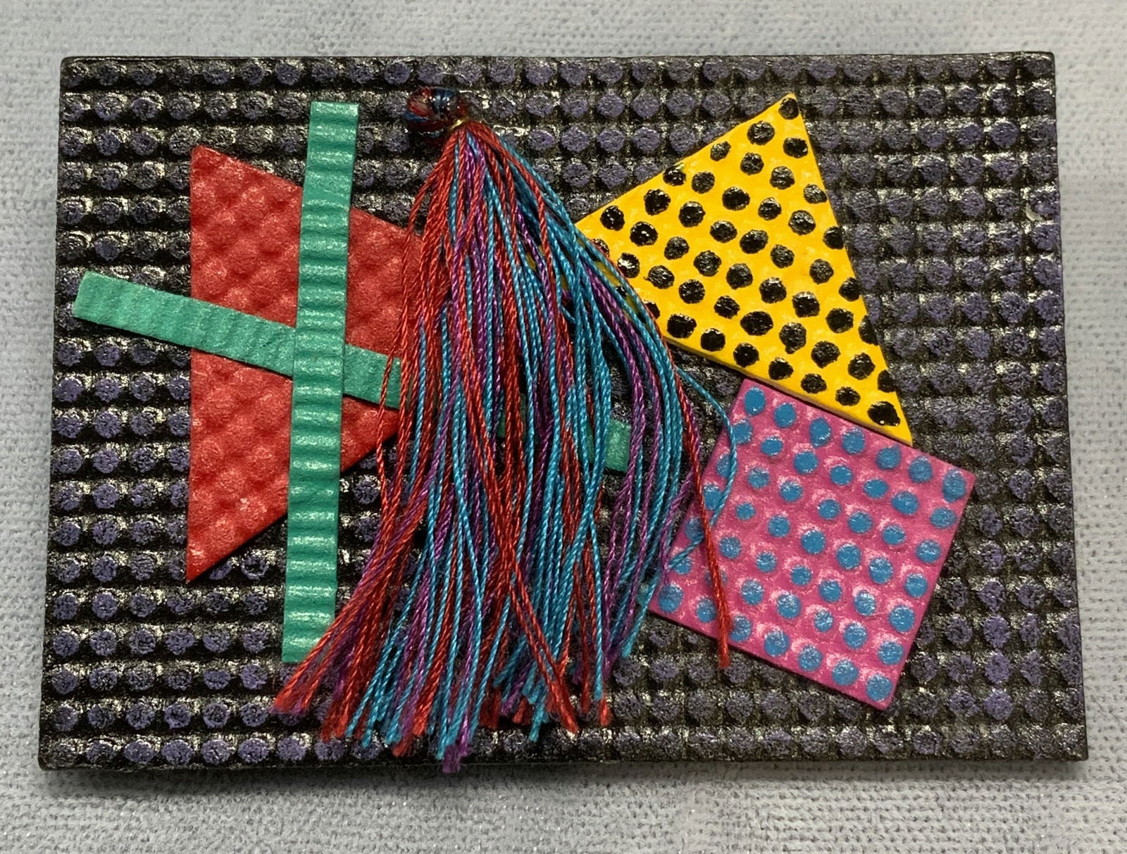 Vintage Signed Abstract Geometric Brooch (1 of 6)