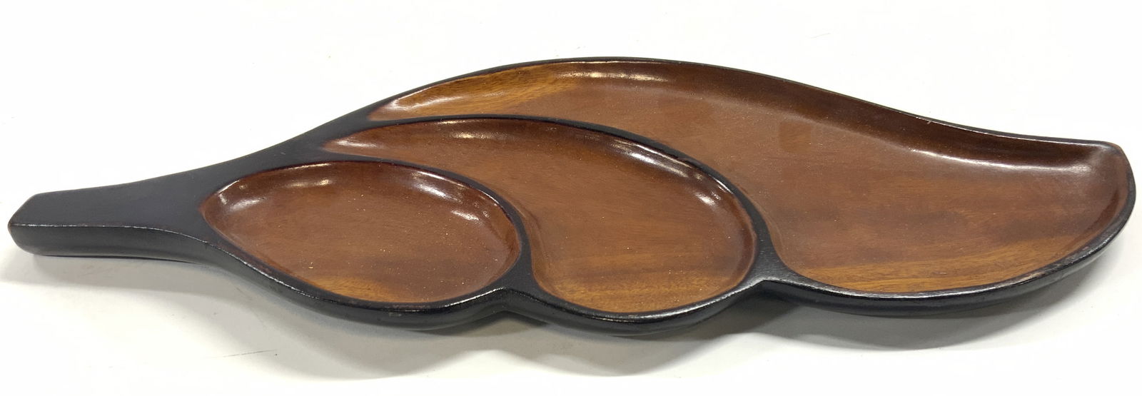 Teakwood Wooden Leaf Serving Dish (1 of 6)
