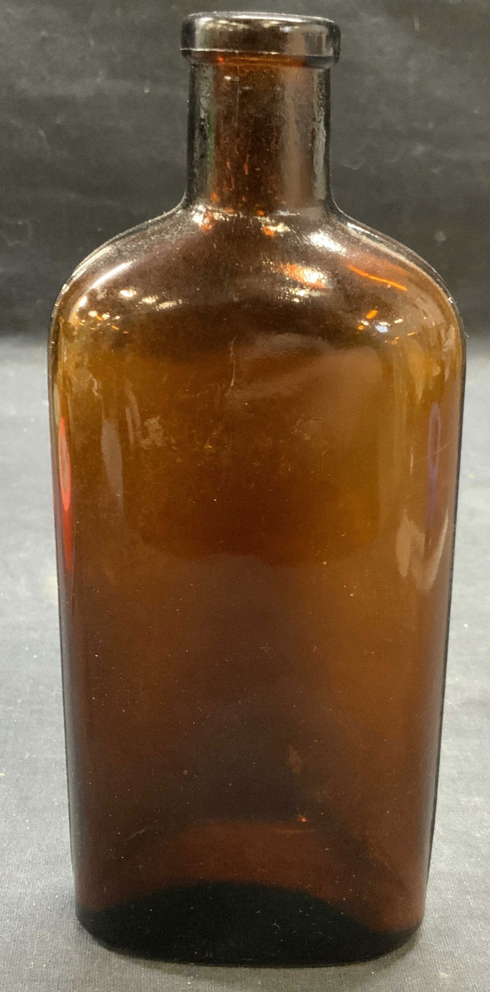 Vintage Amber Glass Bottle (1 of 6)