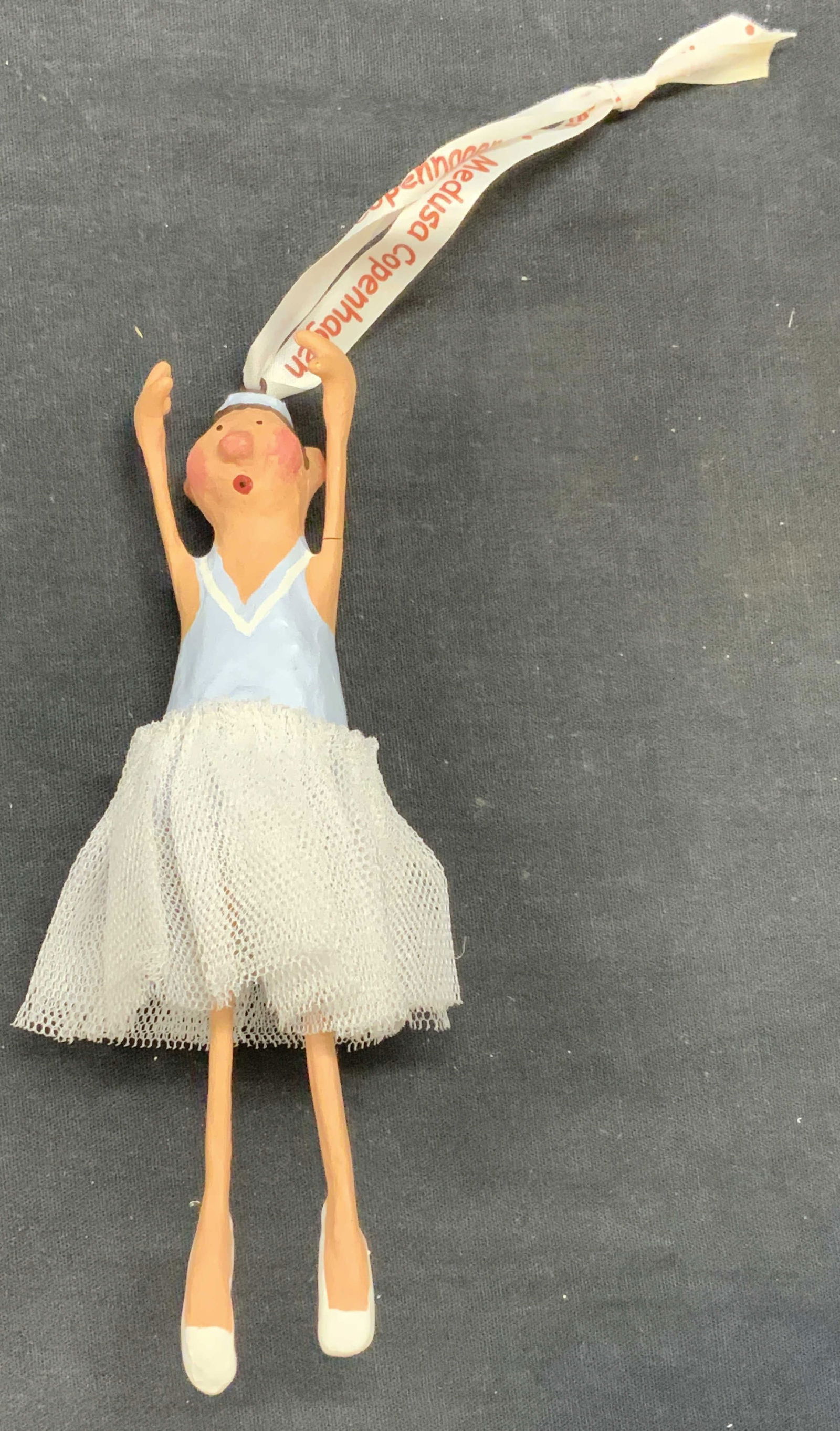 Vtg Medusa Copenhagen Blue Ballerina Ornament (1 of 6)