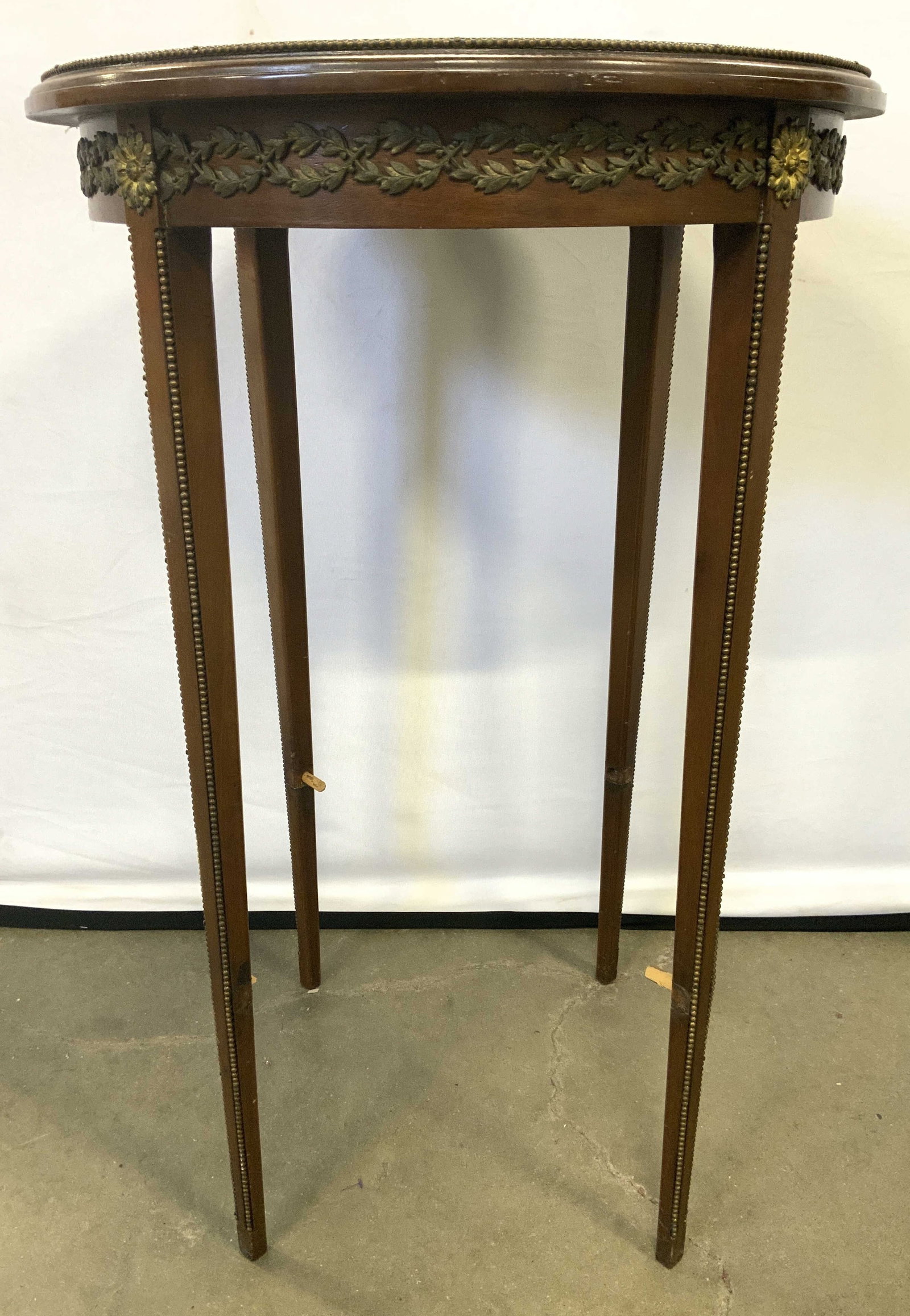 Vintage French Ormolu Wooden Side Table (1 of 7)