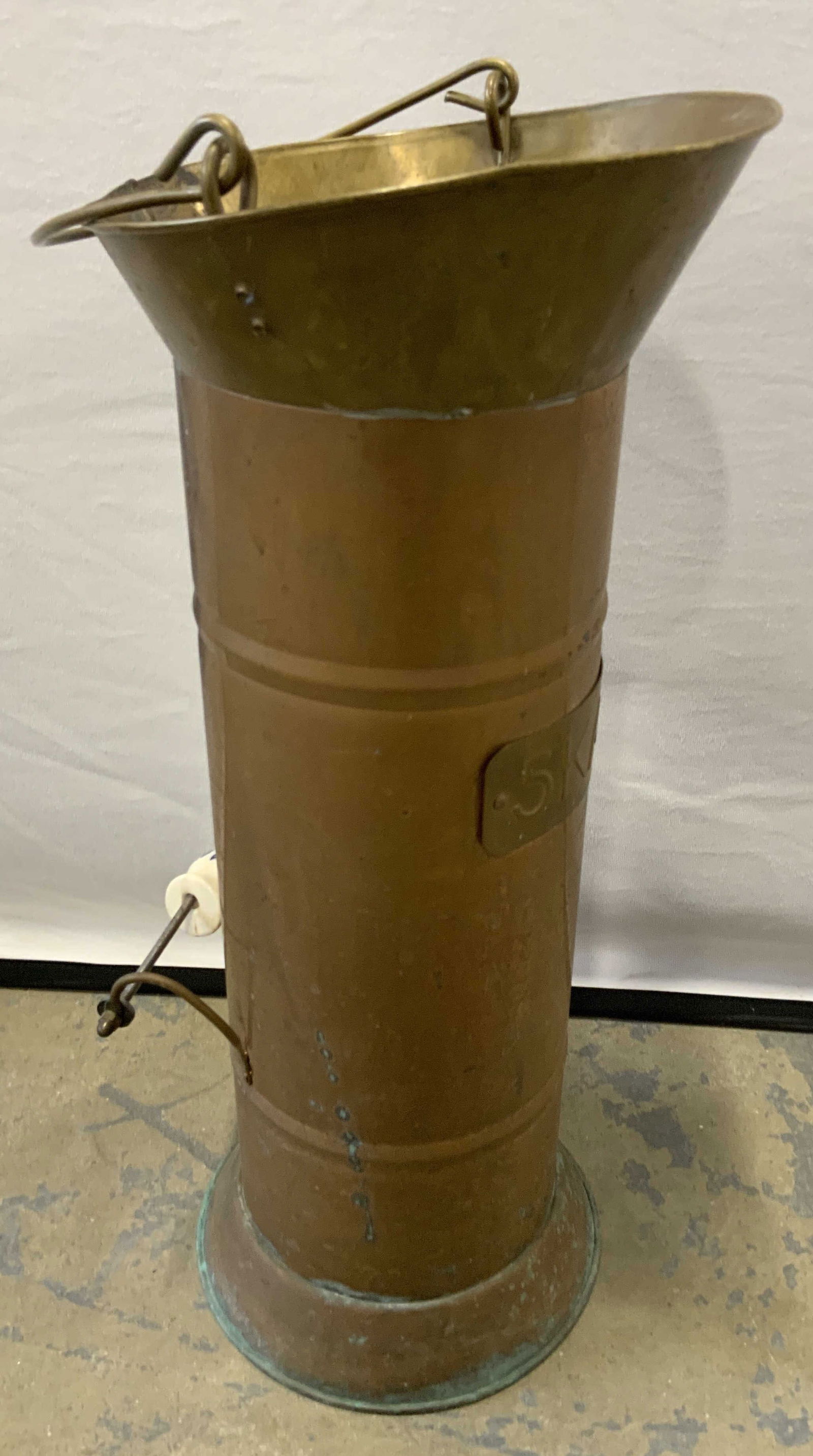 5KAN Copper & Brass Tn Umbrella / Cane Stand (1 of 8)